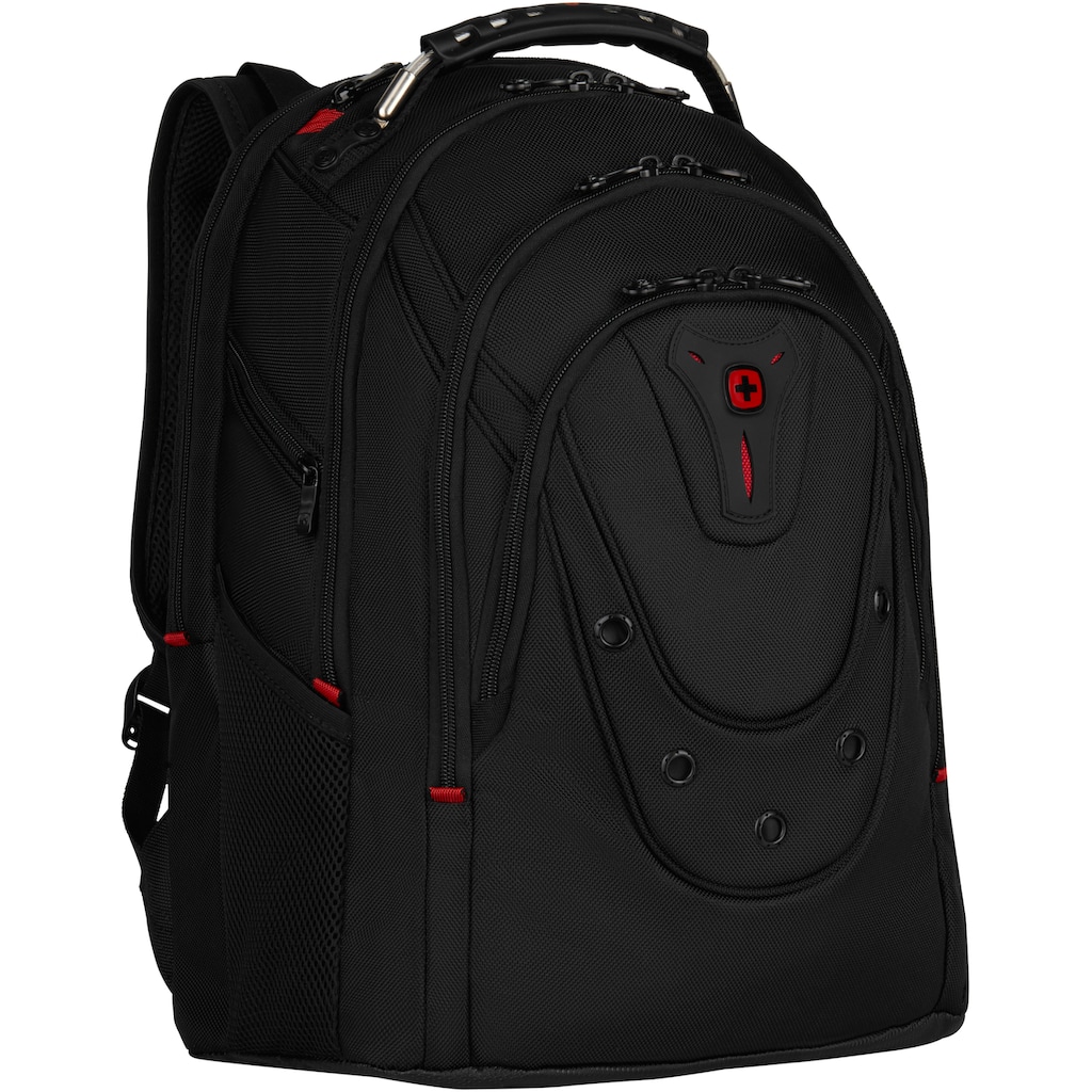 Wenger Laptoprucksack »Ibex Deluxe, schwarz«, für Laptops bis 16 Zoll; inkl. USB-Schleuse