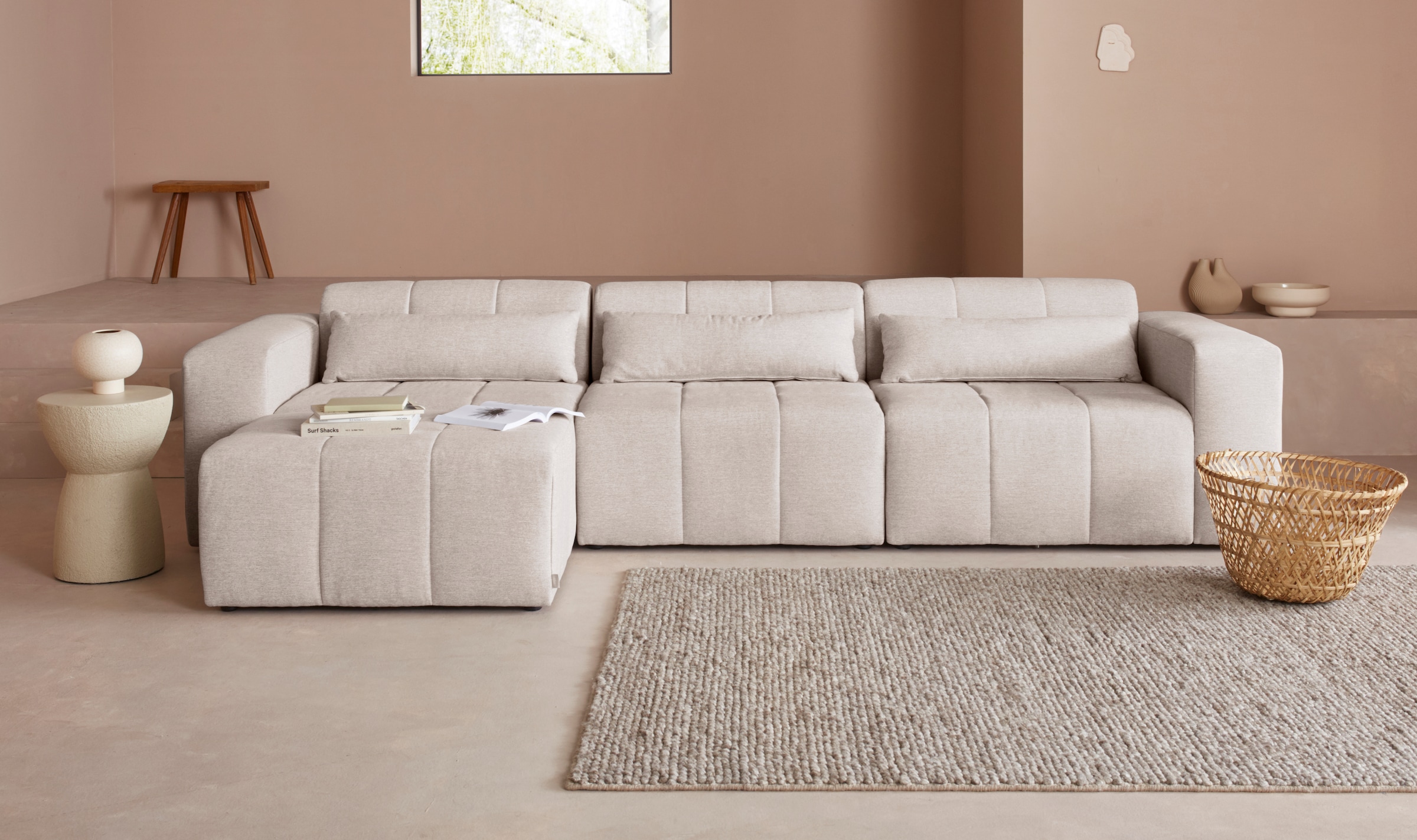 LeGer Home by Lena Gercke Ecksofa »Maileen L-Form«, Modulsofa, bestehend aus 4 Modulen, Farben mixbar