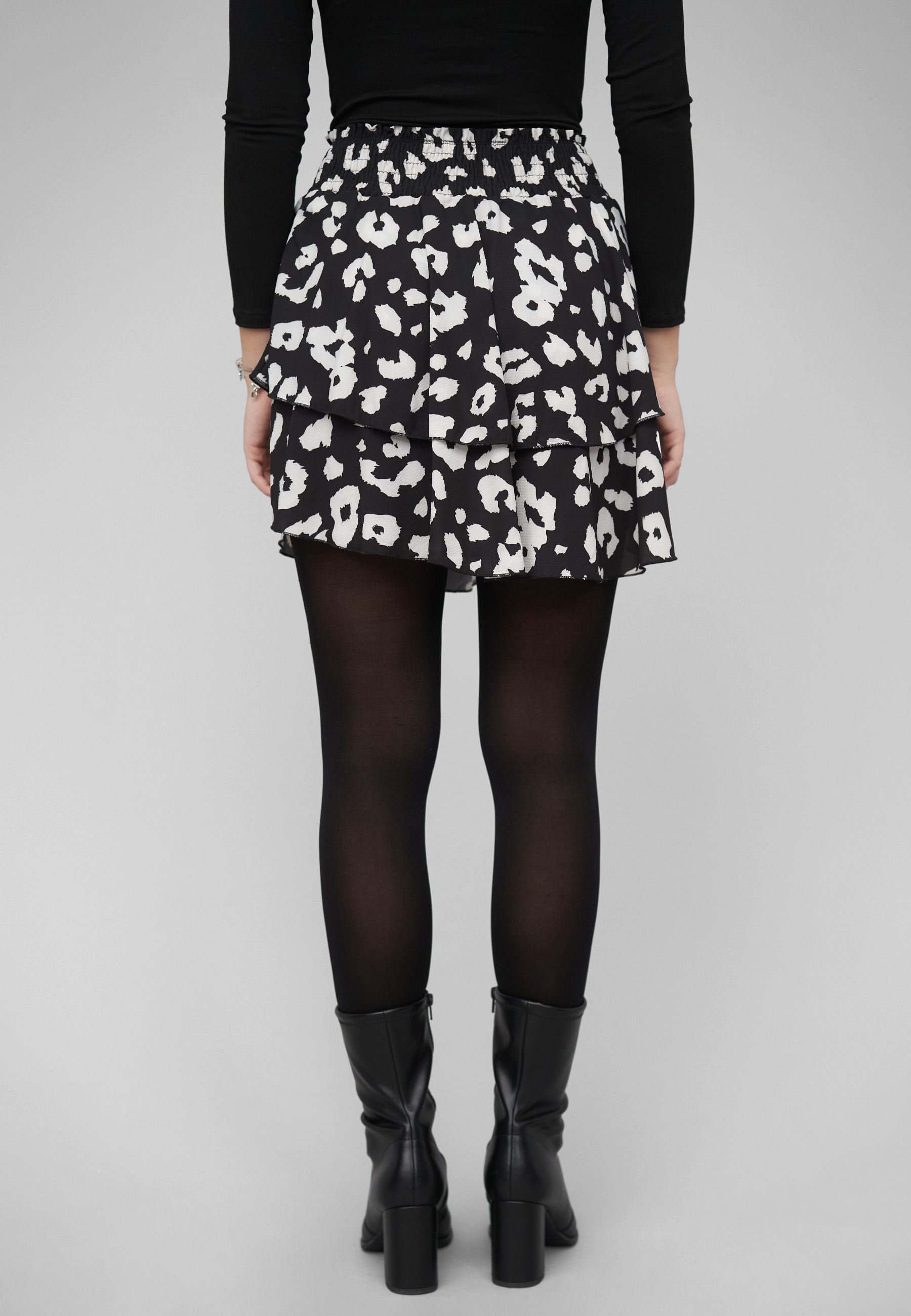 CLOUD 5IVE Midirock »CLOUD 5IVE Tiered Skirt Ditsy Print« 1
