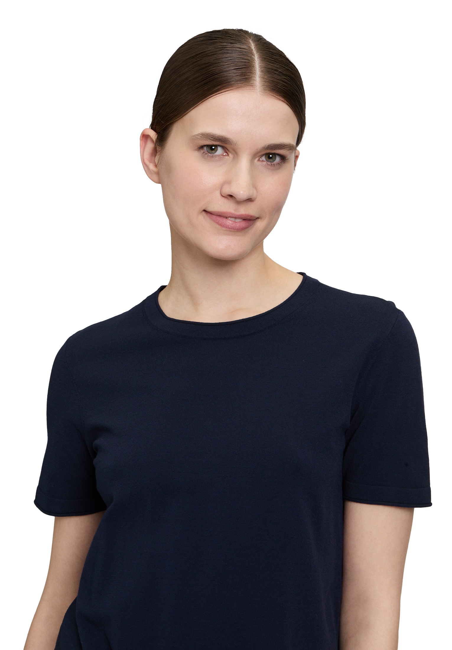 Vera Mont Kurzarmshirt »Vera Mont Feinstrickpullover mit Rundhalsausschnitt«, (1 tlg.), Struktur