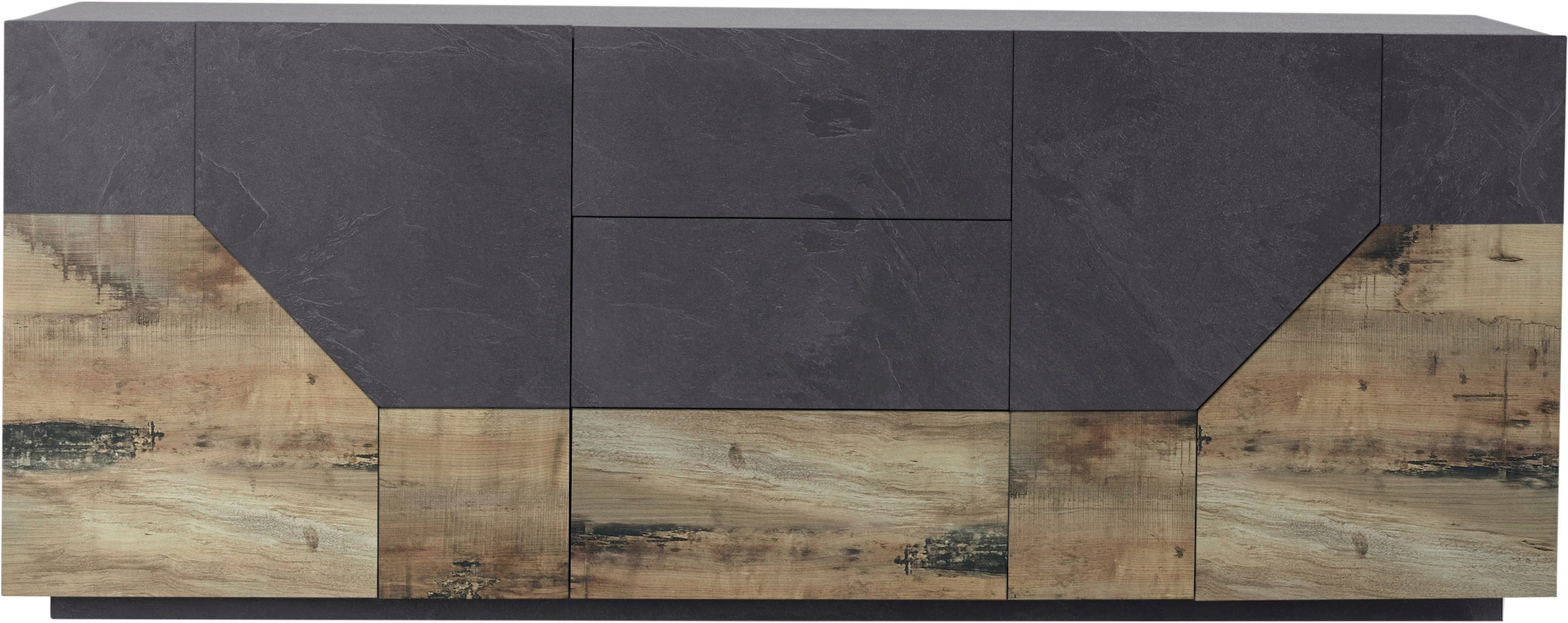 INOSIGN Sideboard »ALIEN-Kommode, Schrank, Anrichte mit 4 Türen und 3 Schubkästen«, Sideboard Breite ca. 200 cm "100 % Made in Italy"