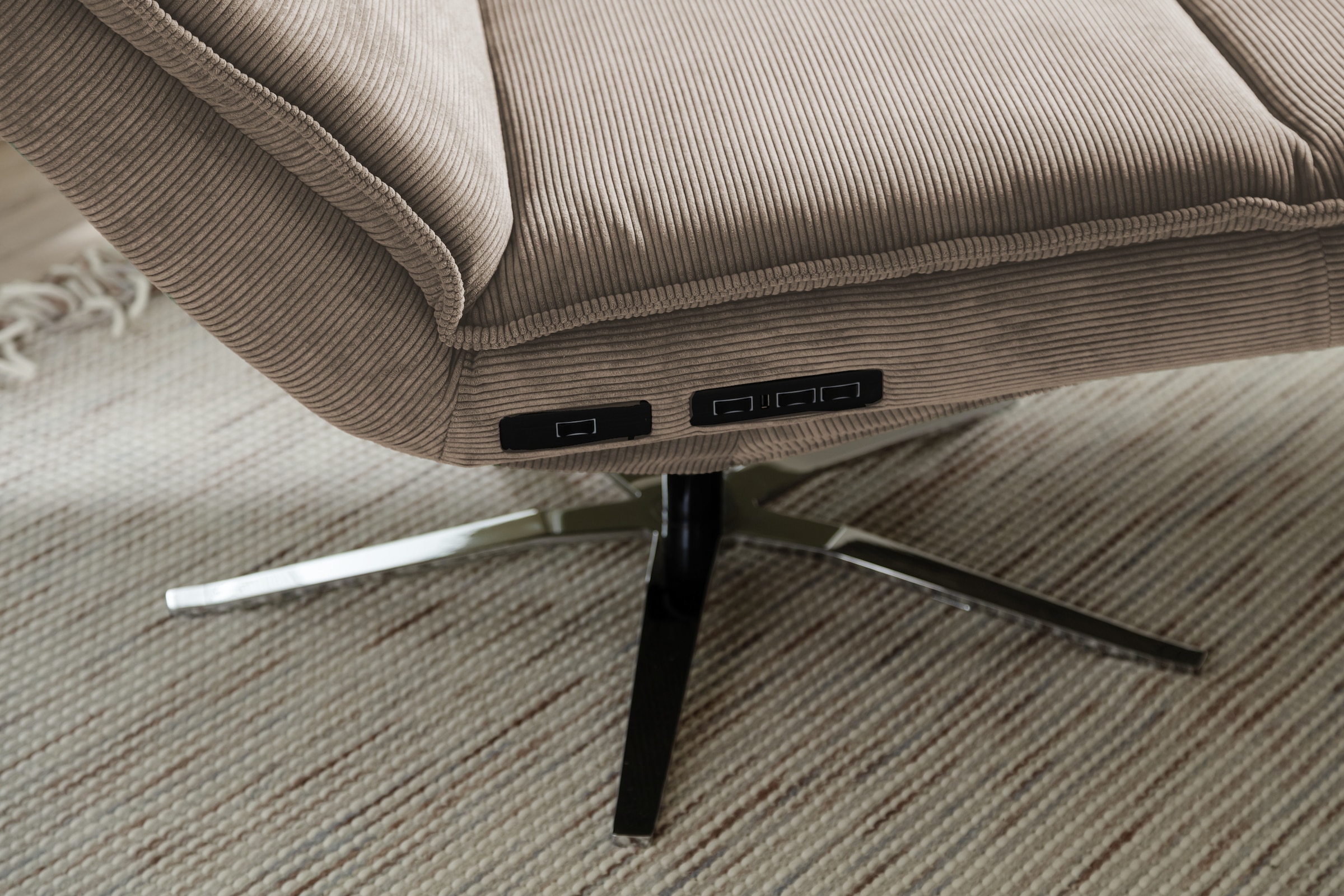SCHÖNER WOHNEN-Kollektion Relaxsessel »Belize, Ergonomischer Liege-Luxus zum Entspannen« Herz-Waage-Position, motorische Verstellung & USB-Anschluss
