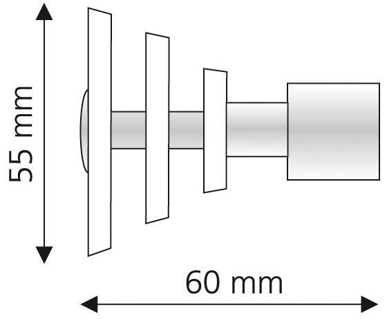 Liedeco Gardinenstangen-Endstück "Luna" für Gardinenstangen Ø 16 mm günstig online kaufen
