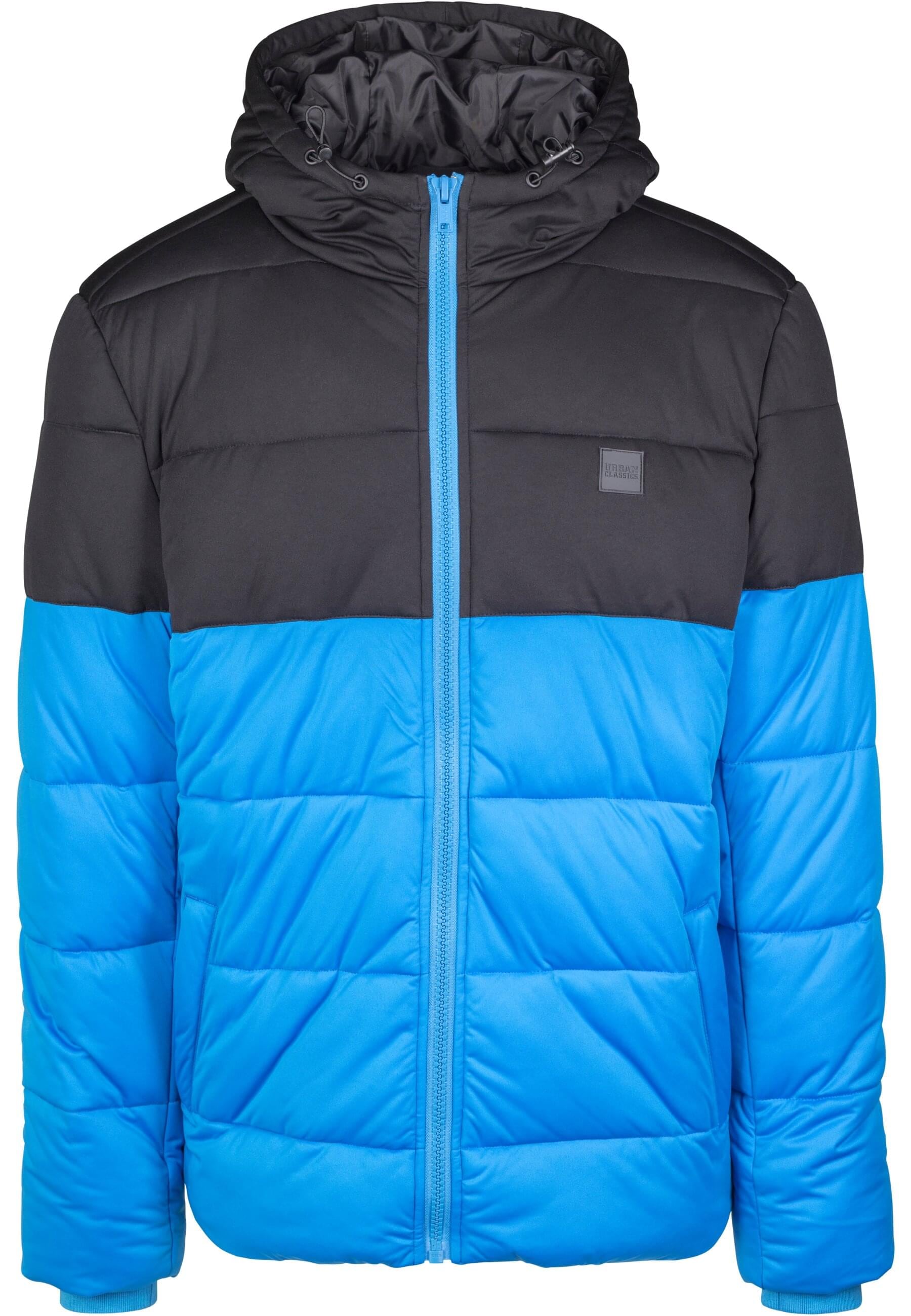 URBAN CLASSICS Winterjacke »Urban Classics Herren Hooded 2-Tone Puffer Jacket«, (1 St.), mit Kapuze