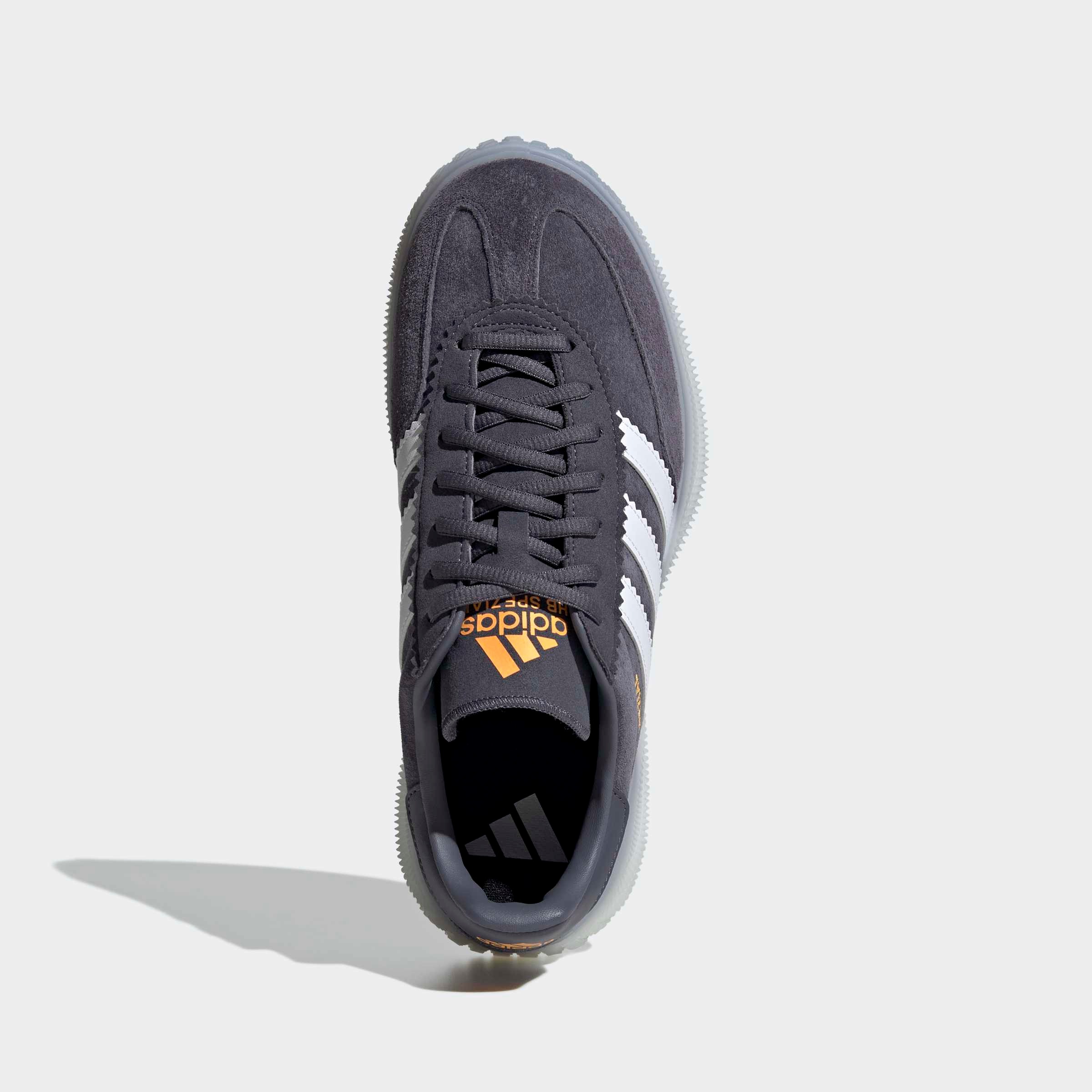Hallenschuh ADIDAS PERFORMANCE "HB SPEZIAL PRO", Herren, Gr. 41, aurora onix, ftwr weiß, lucid tangerine, Leder, Synthetik, Schuhe Hallenschuh, Handballschuh 3
