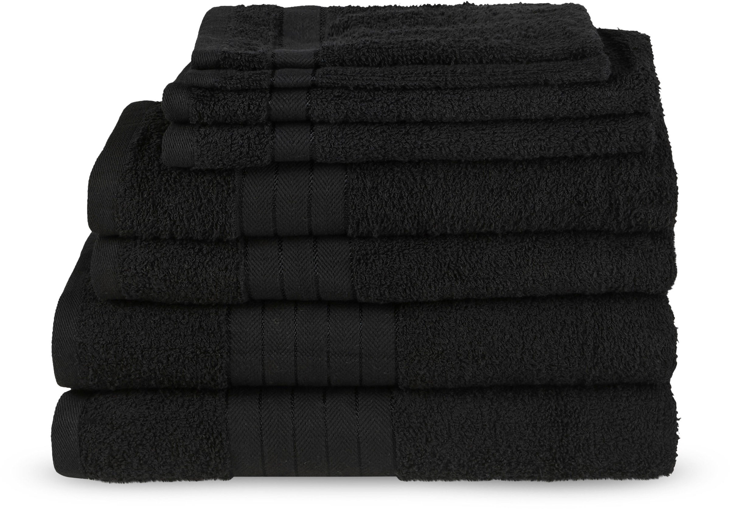 good morning Handtuch Set "Uni" Baumwolle, Walkfrottee, Bordüre, 500 GSM, E günstig online kaufen