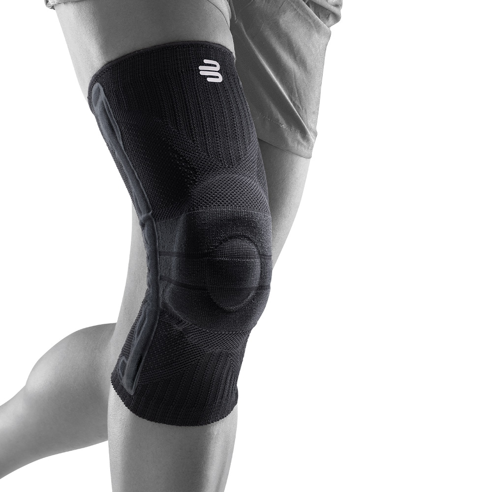 "Kniebandage BAUERFEIND ""Knee Support"", Gr. XXL, schwarz, Obermaterial: 57% Baumwolle, 41% Polyester, 2% Elasthan, Bandagen Kniebandage