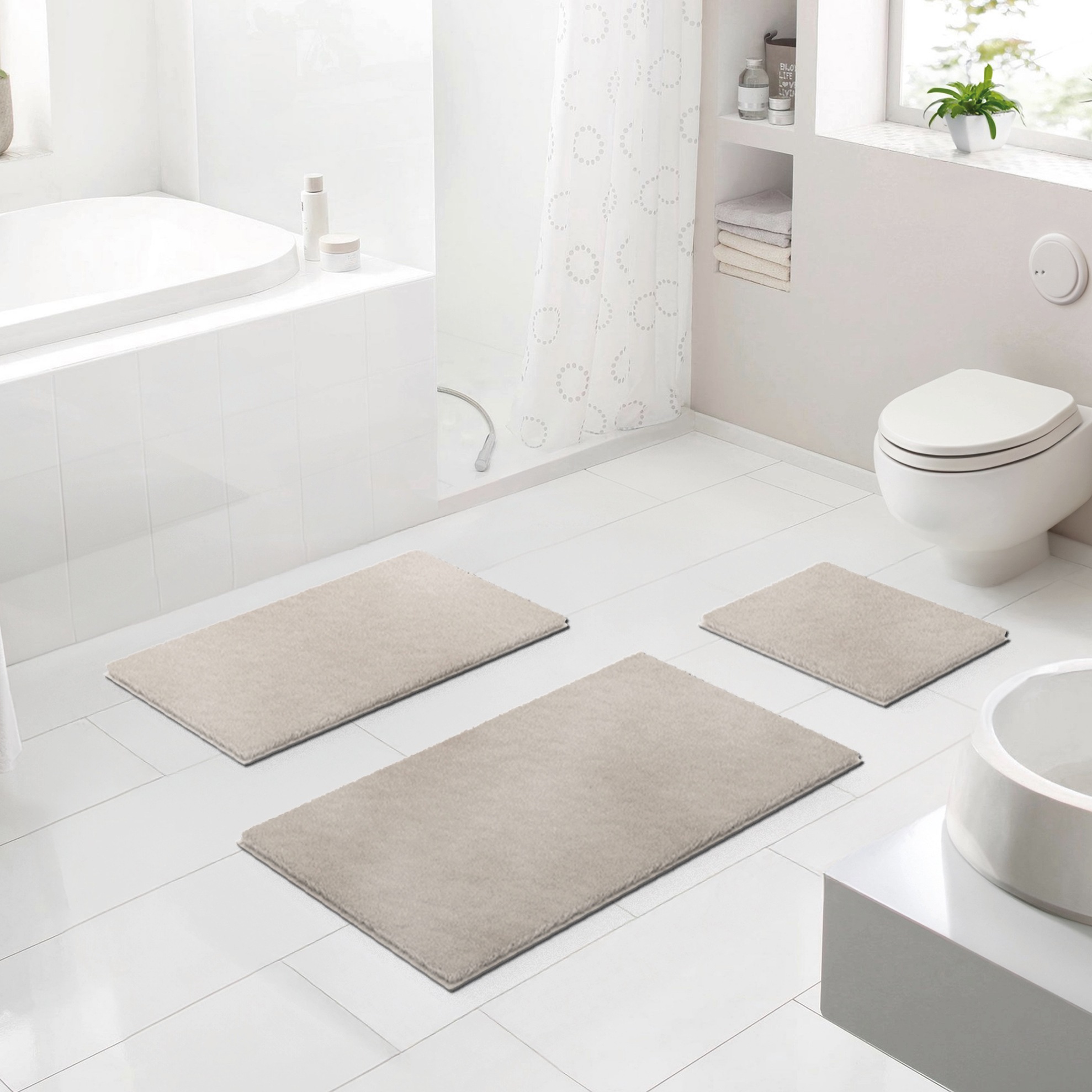 Grund Badematte "Molena" Höhe 28 mm rutschhemmend beschichtet fußbodenheizu günstig online kaufen