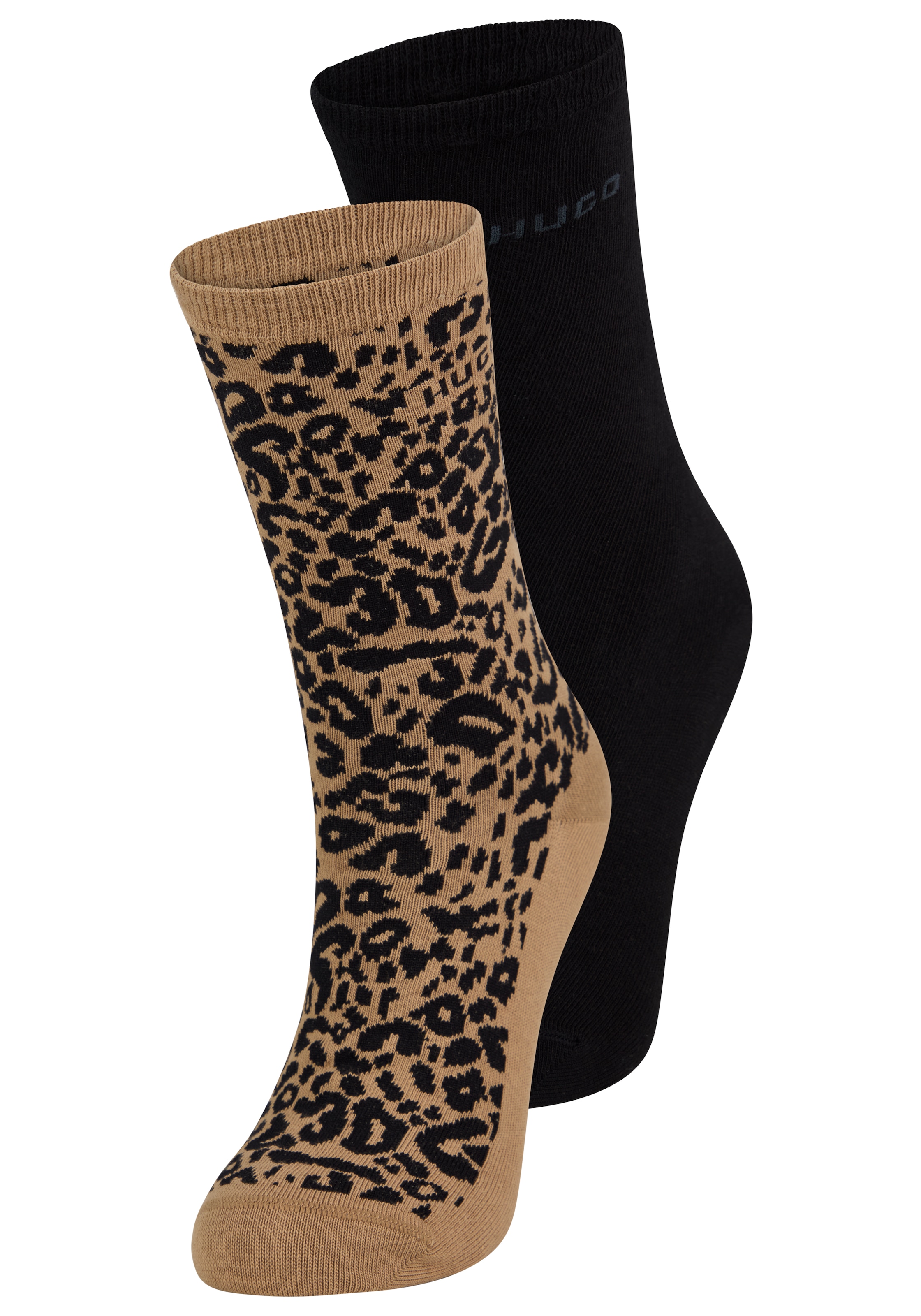 HUGO Underwear Socken »LEO LOGO«, (Packung, 2 Paar), mit HUGO-Schriftzug