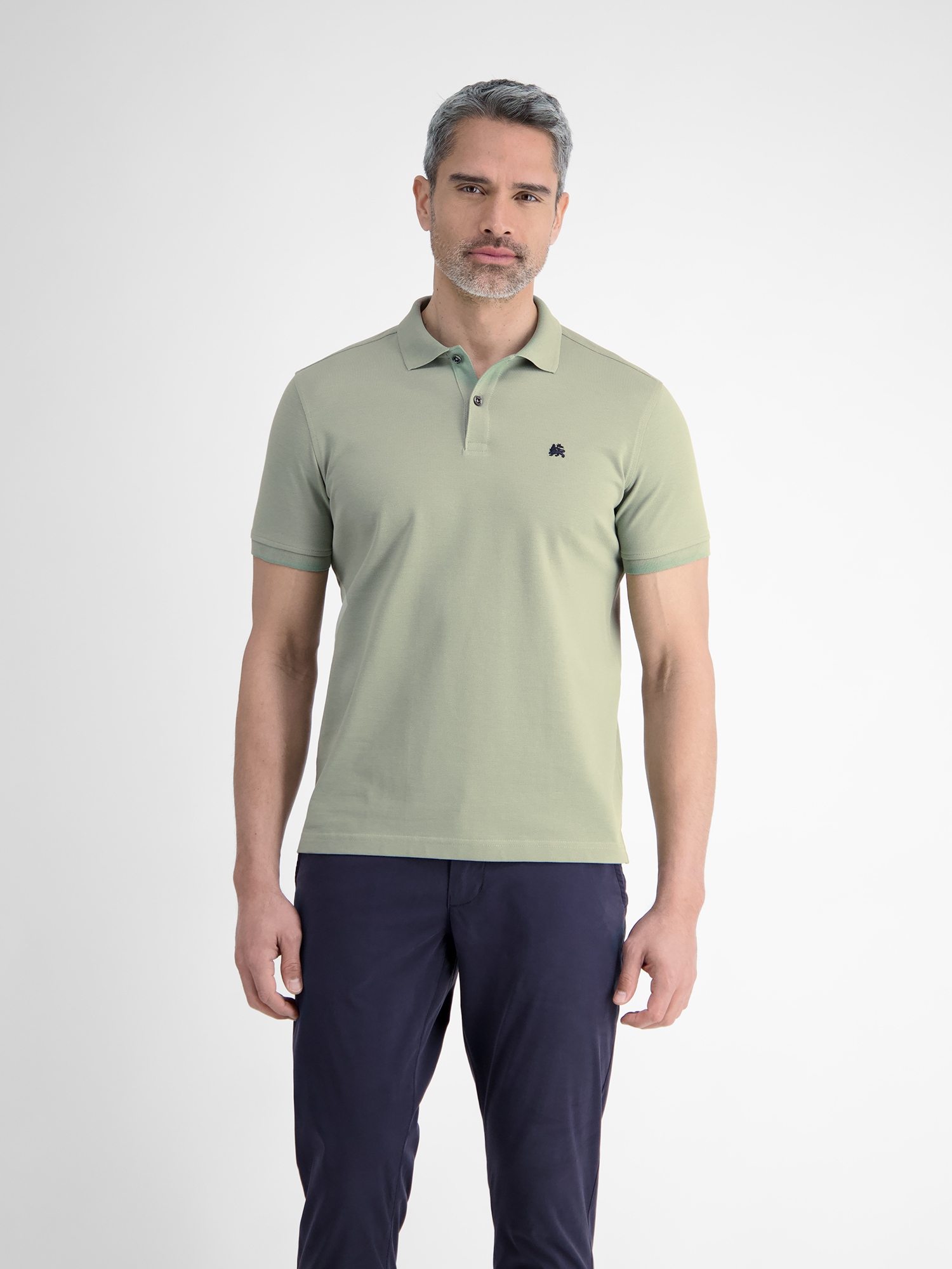 LERROS Poloshirt "LERROS Basic Poloshirt für Herren, unifarben" günstig online kaufen