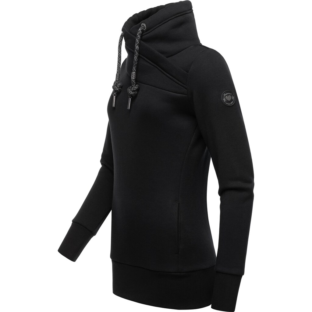 Ragwear Sweatshirt »Neska«, modischer Longsleeve Pullover mit hohem Kragen
