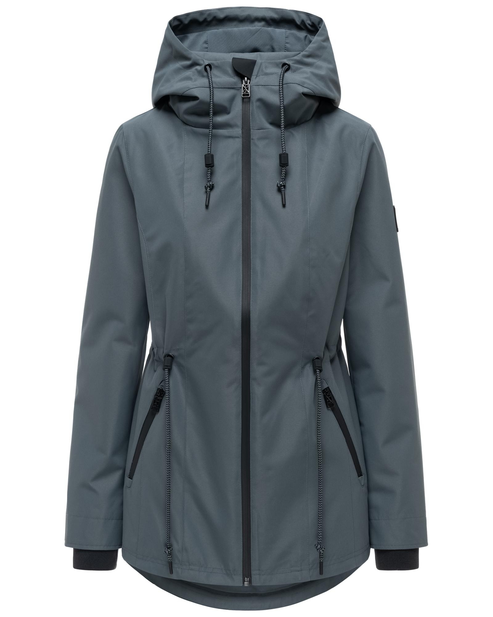 Navahoo Outdoorjacke "Blumentanz 14" mit Kapuze Übergangsjacke mit wasserdichtem Verschluss