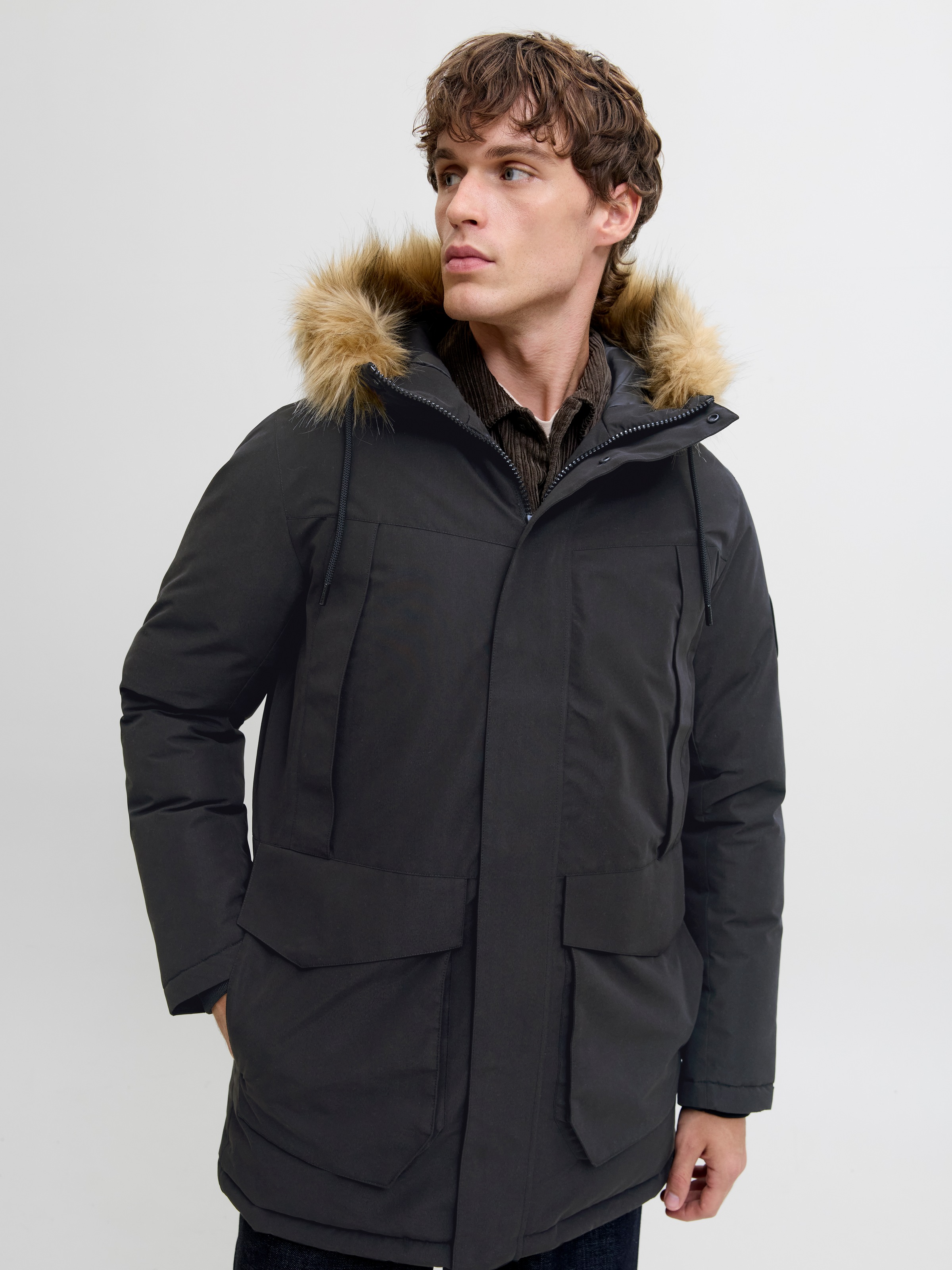 Jack & Jones Parka "JJCAMP FAUX FUR PARKA BF" mit Kapuze günstig online kaufen