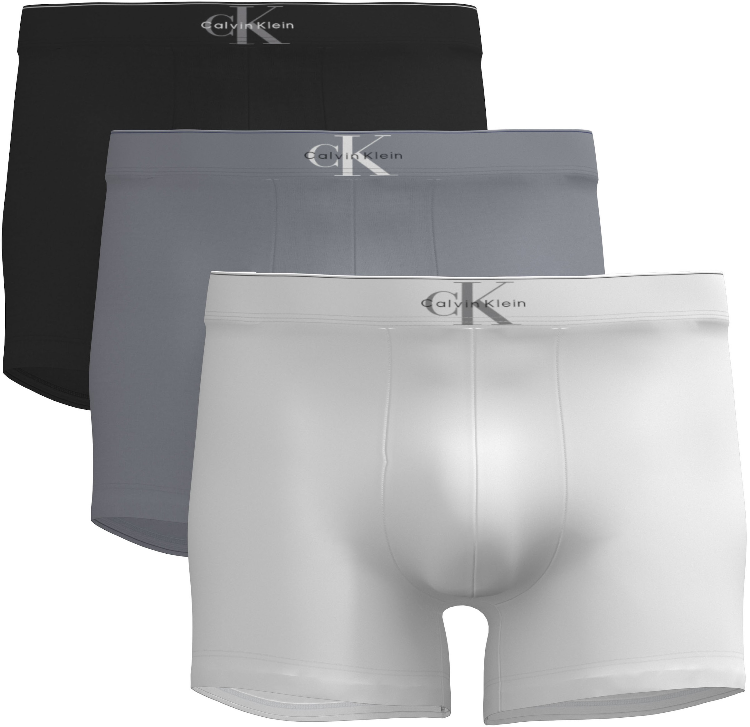 Calvin Klein Underwear "Trunk 3PK" Packung, 3er-Pack, Körpernahe Passform mit elastischem Bund