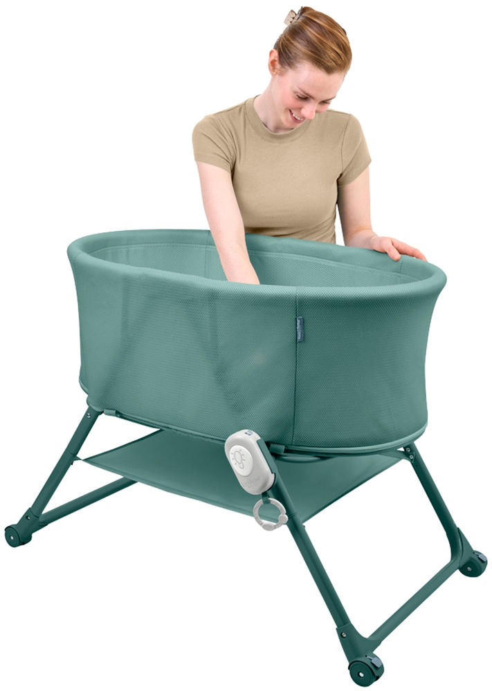ingenuity Baby-Reisebett »Snooze & Stow™ Easy-Folding Bassinet, grün« faltbar