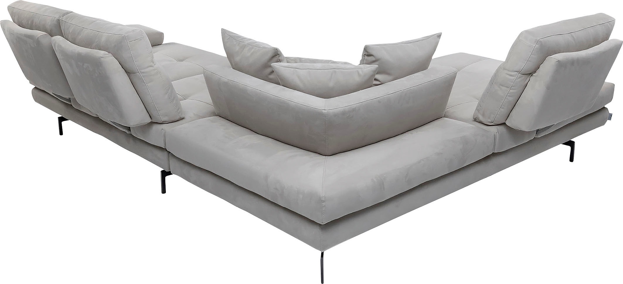 Thumbnail - CALIA ITALIA Ecksofa "Toby Wing, Komfortsofa mit Sitzkomfort der Extraklasse, L-Form", Sitztiefenverstellung, wahlw. mit...