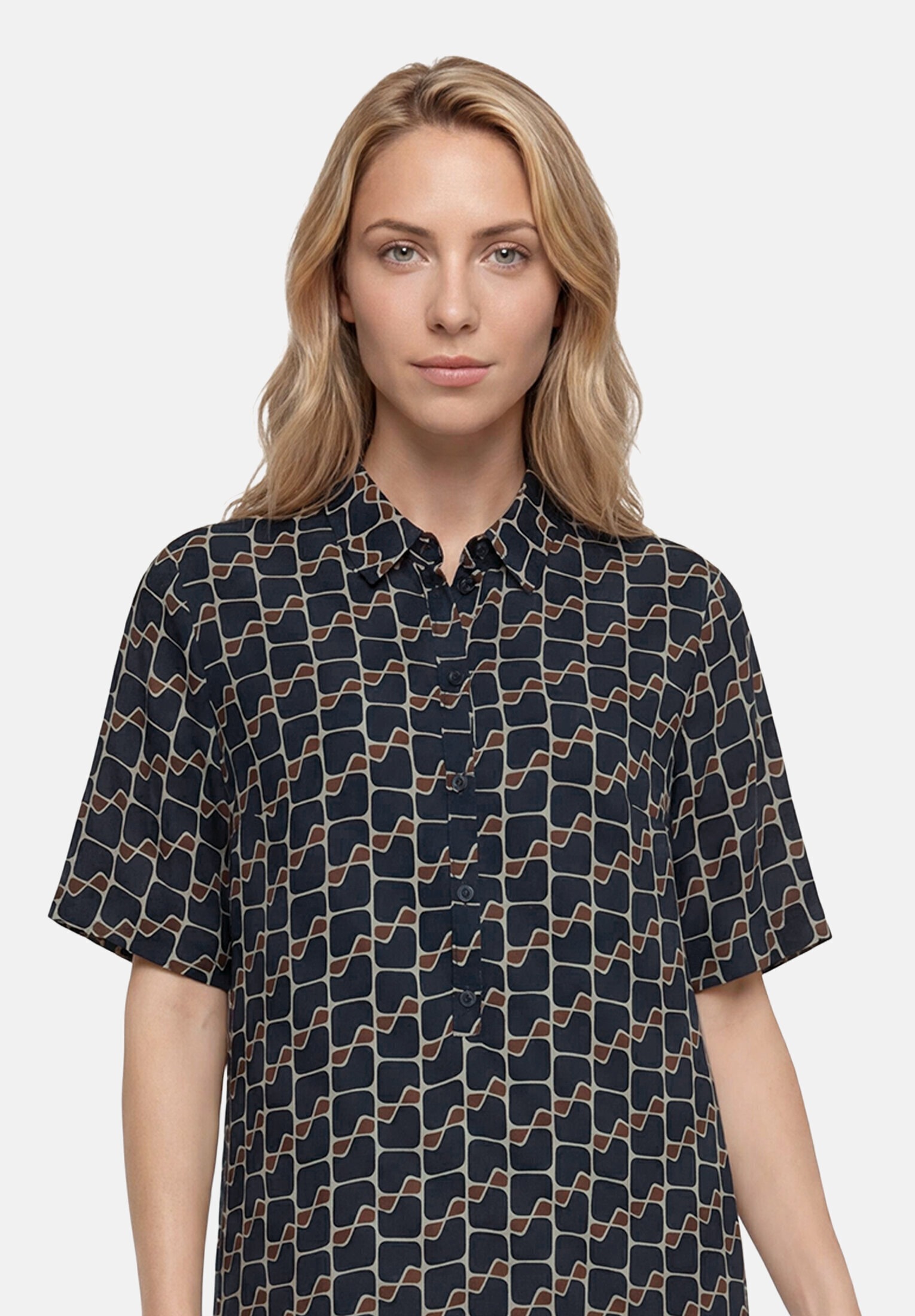 Betty Barclay Hemdblusenkleid »Damen mit Aufdruck« Nahttasche