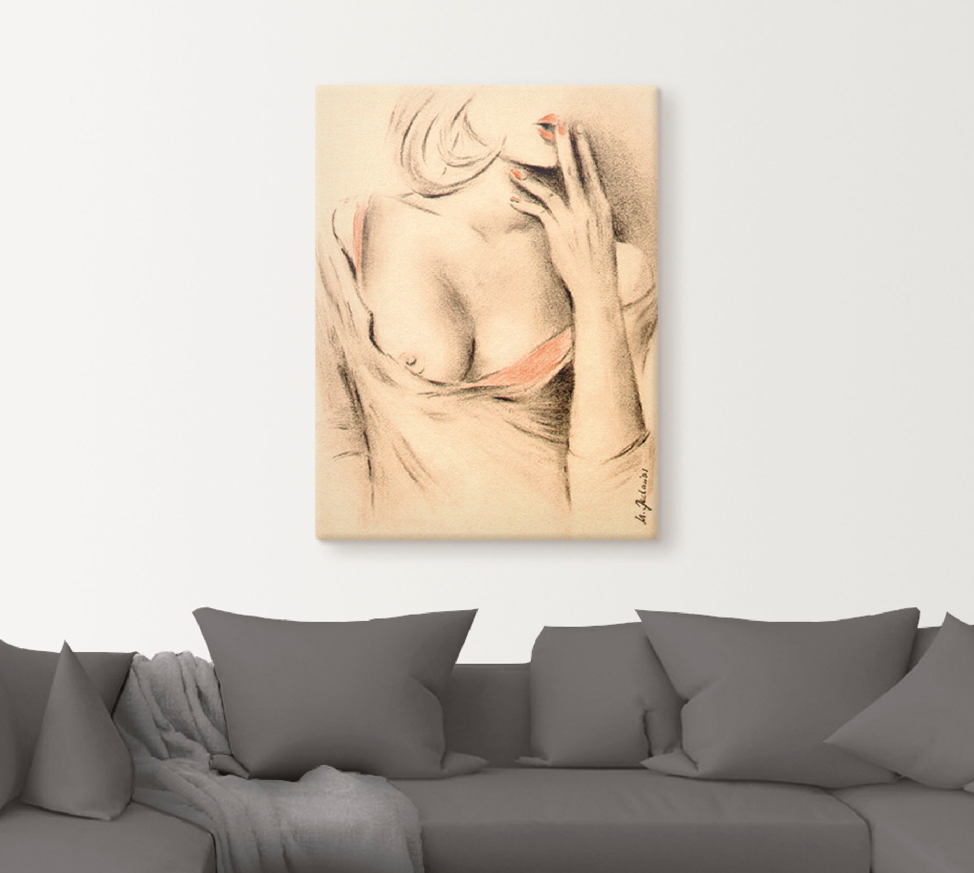 Artland Leinwandbild "Aphrodite der Moderne" Frau 1 Stk. tlg. auf Holzrahme günstig online kaufen