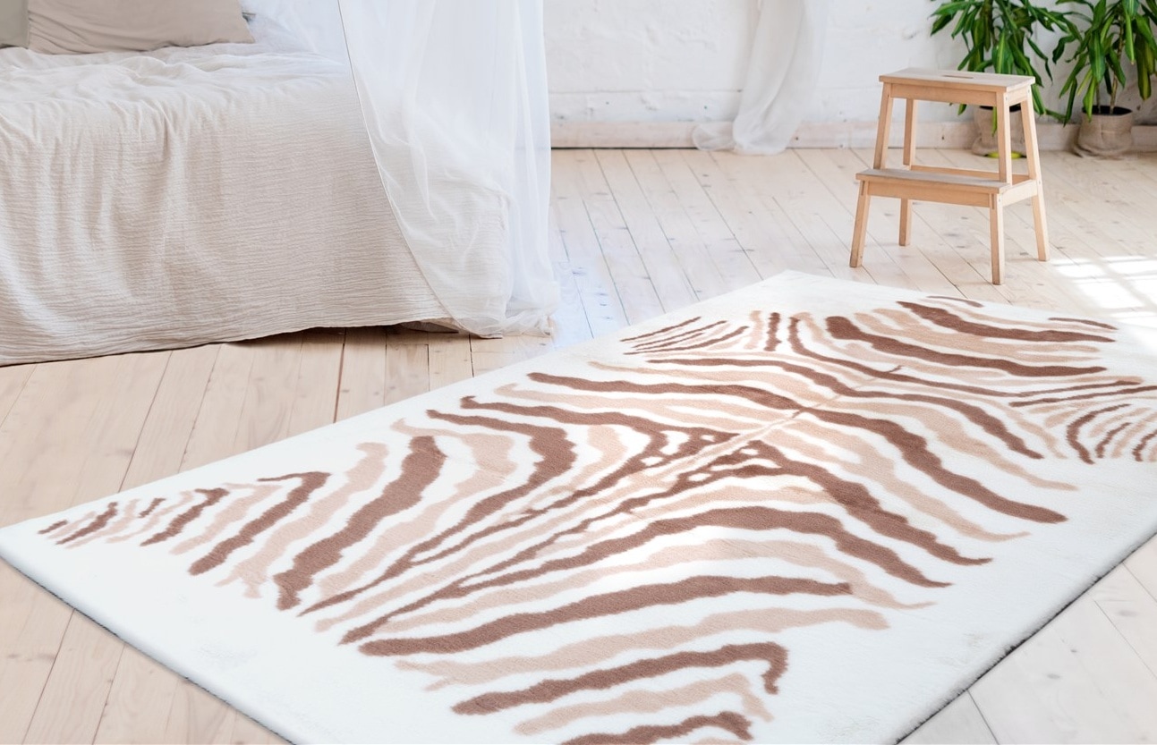 Hochflor-Teppich CALO-DELUXE "Vogesen 400" Gr. 4, weiß (weiß, elfenbeinfarben), B:160cm H:30mm L:230cm, Kunstfaser, Teppiche, weiche Haptik, Wohnzimmer