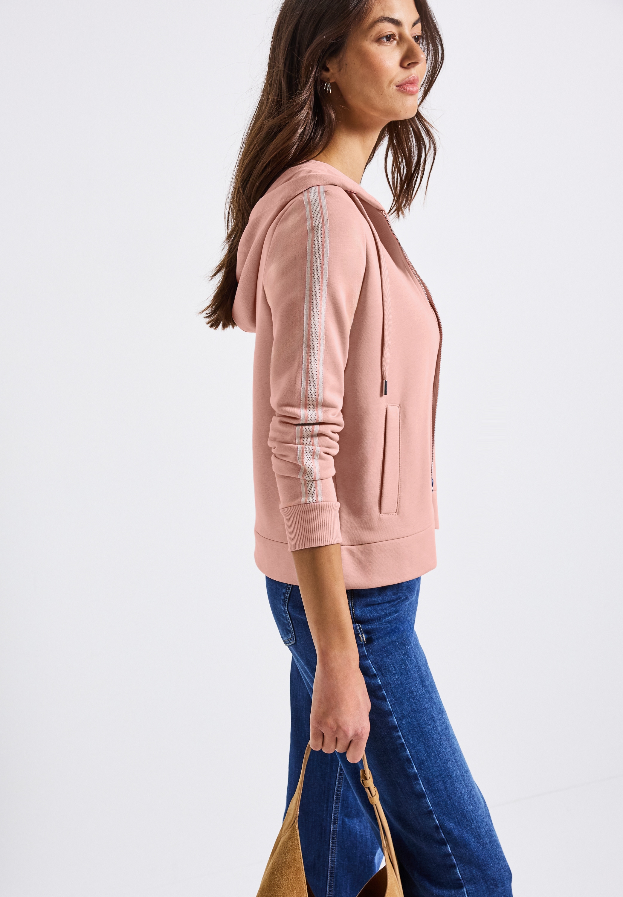 STREET ONE Kapuzensweatshirt, mit Gallon Streifen günstig online kaufen