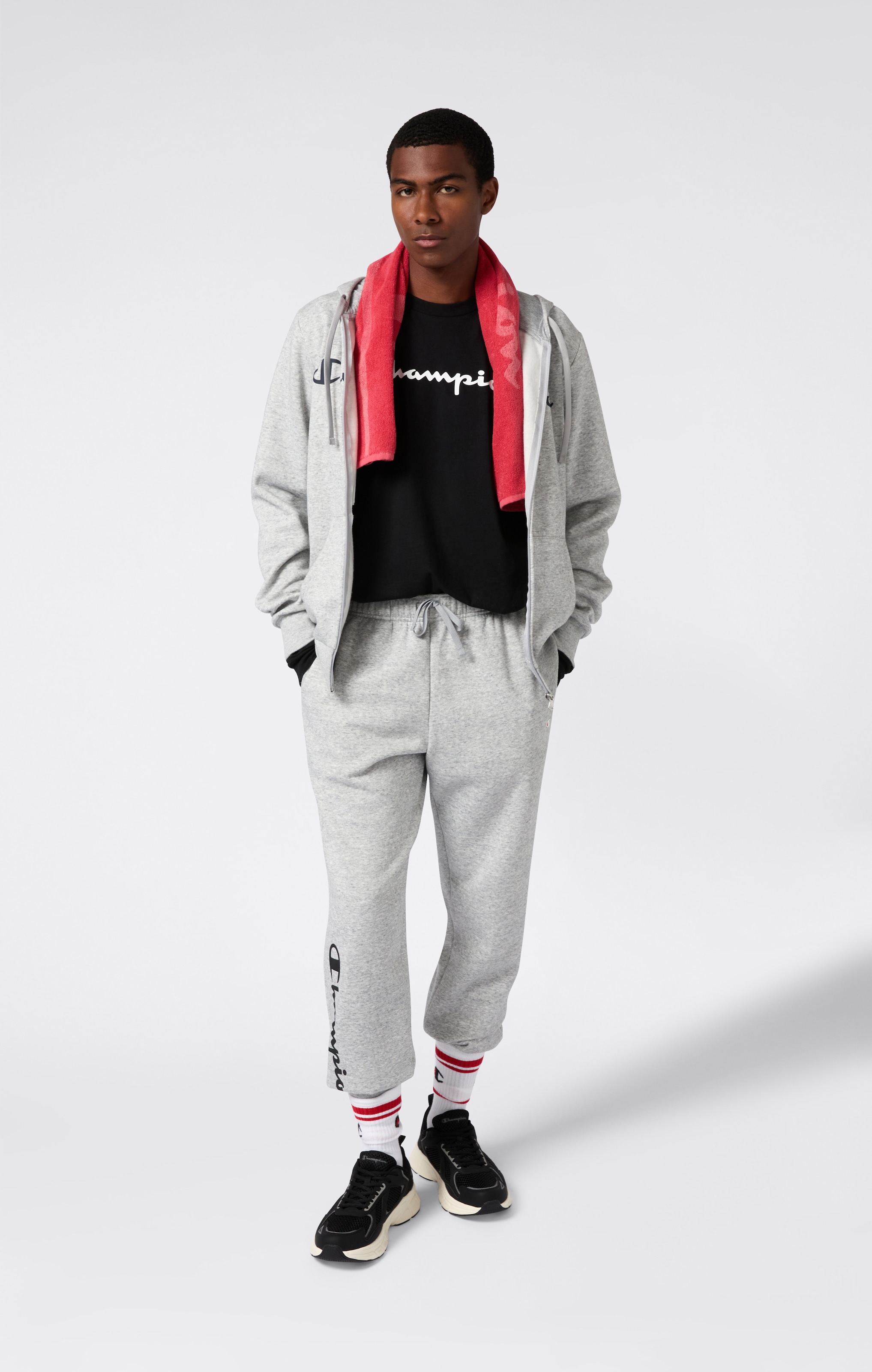 Champion T-Shirt »BASICS Long-Sleeve T-Shirt Large Logo«, (1 tlg.)