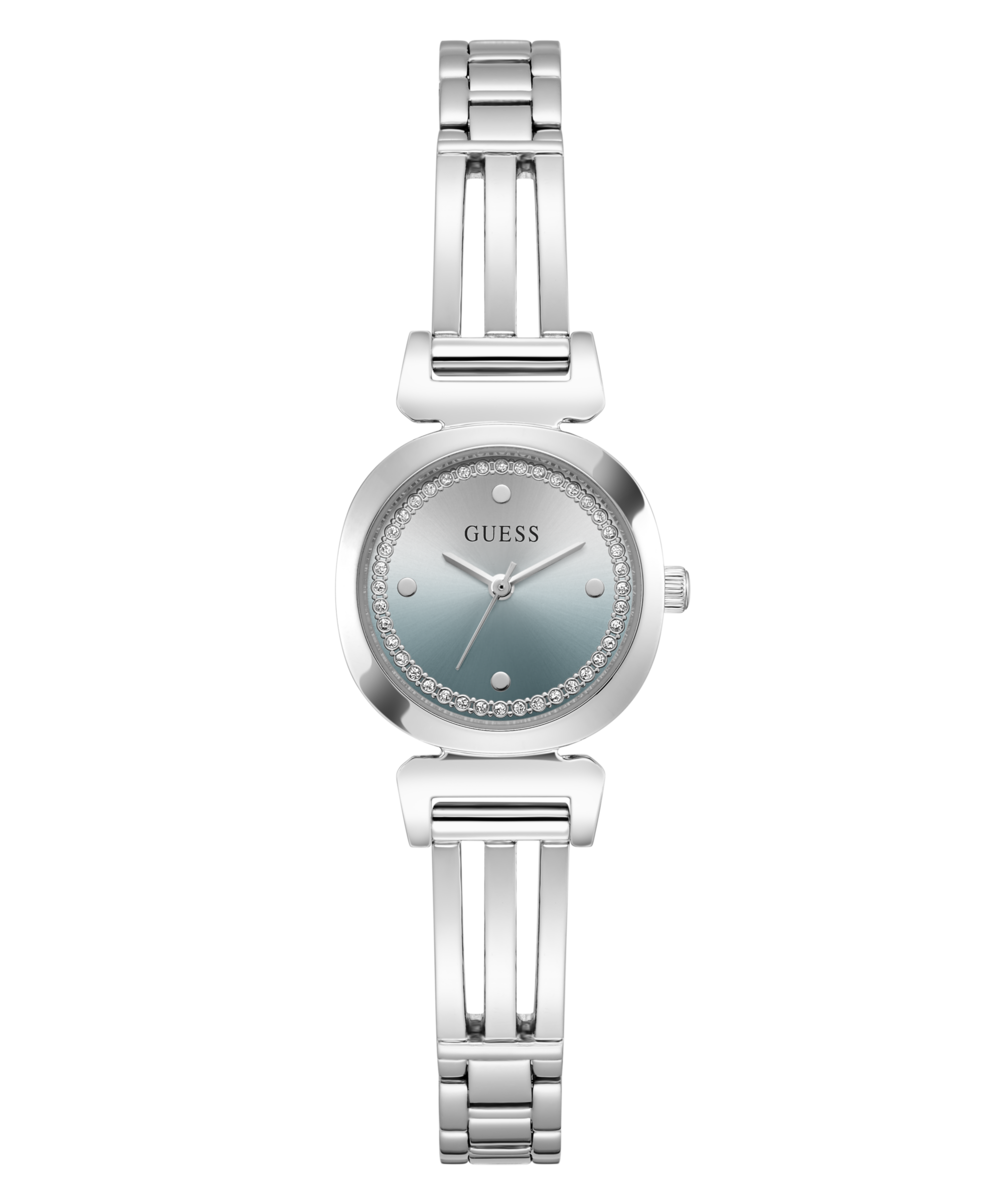 Guess Quarzuhr »CECELIA« Armbanduhr, Damenuhr, Edelstahlarmband, analog