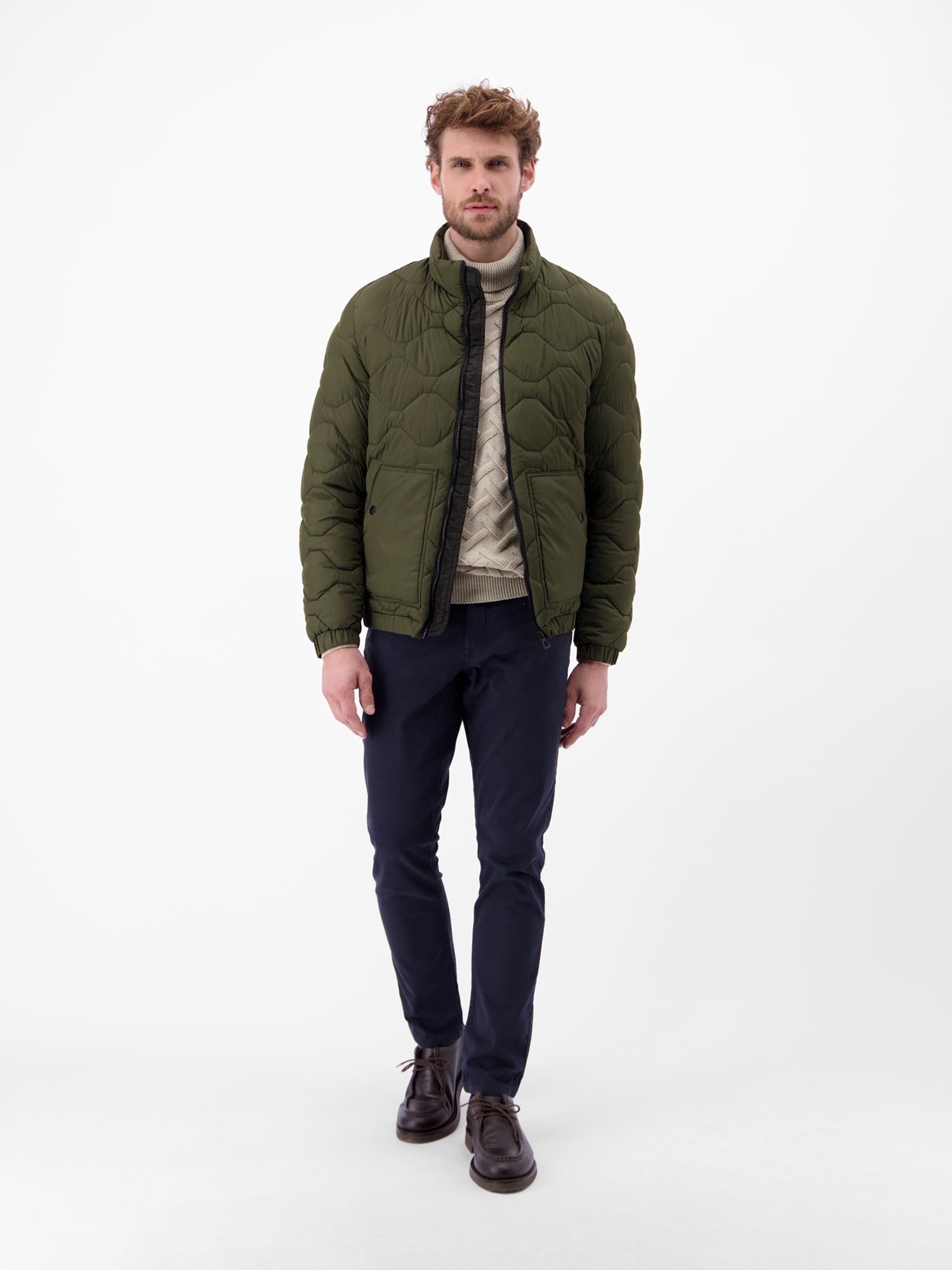 LERROS Steppjacke »LERROS Herren Steppjacke« ohne Kapuze Keine Angabe