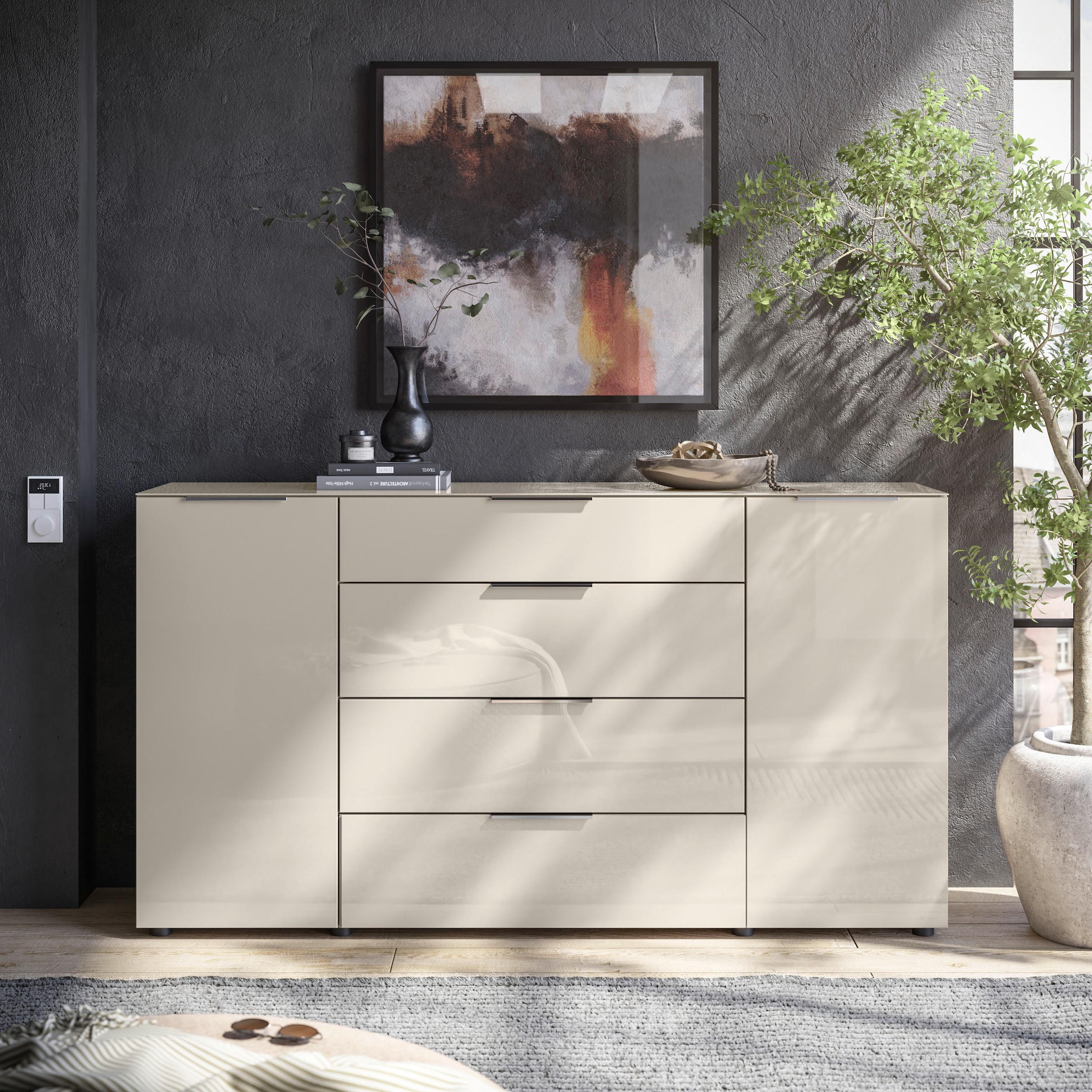 HBZ Kommode "Santorin, BxHxT 180x99x40 cm", (1 St.), Breite 180cm, Softclos günstig online kaufen