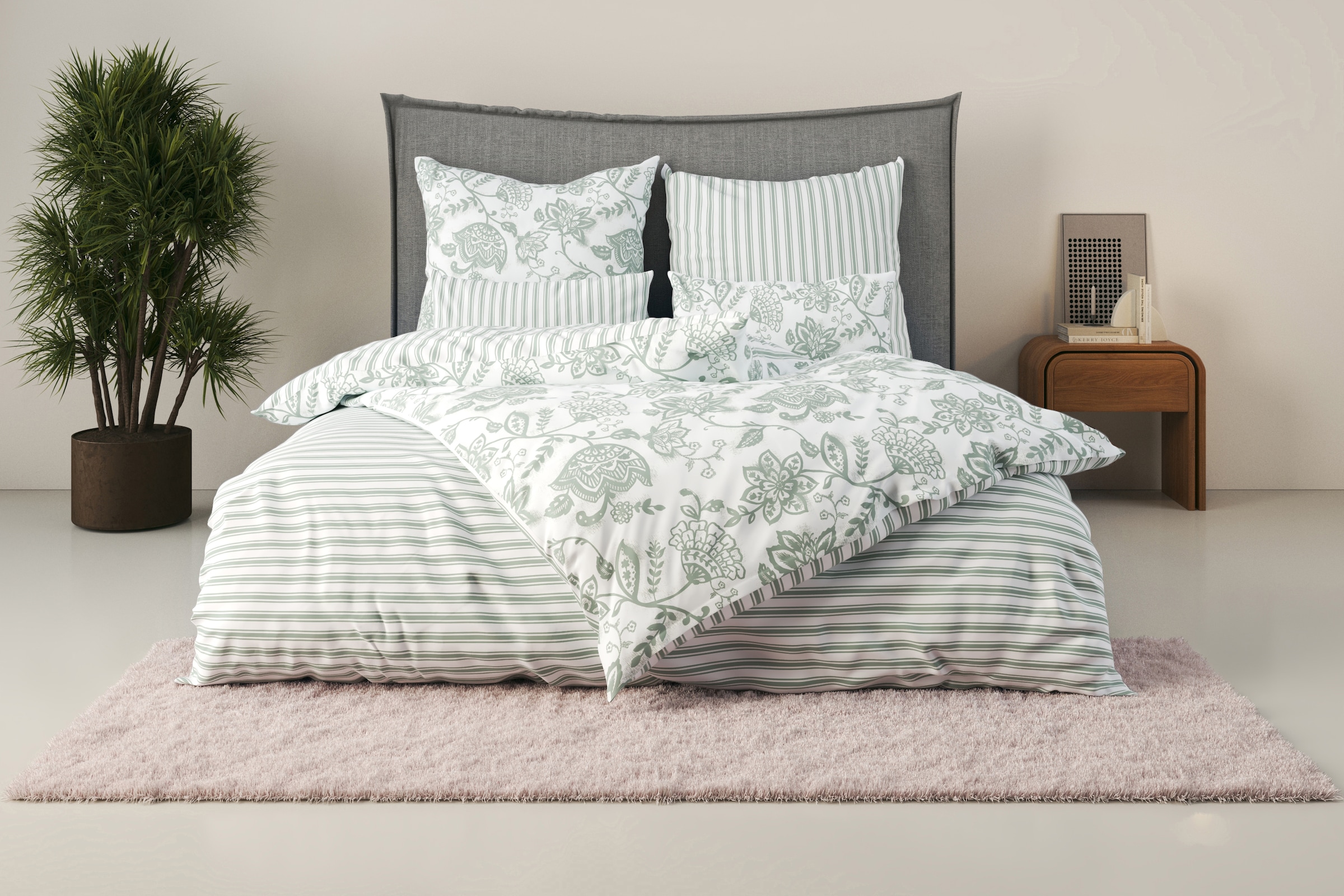 OTTO home Bettwäsche "Nordby" 2 tlg. Bettwäsche aus Baumwolle, skandinavisc günstig online kaufen