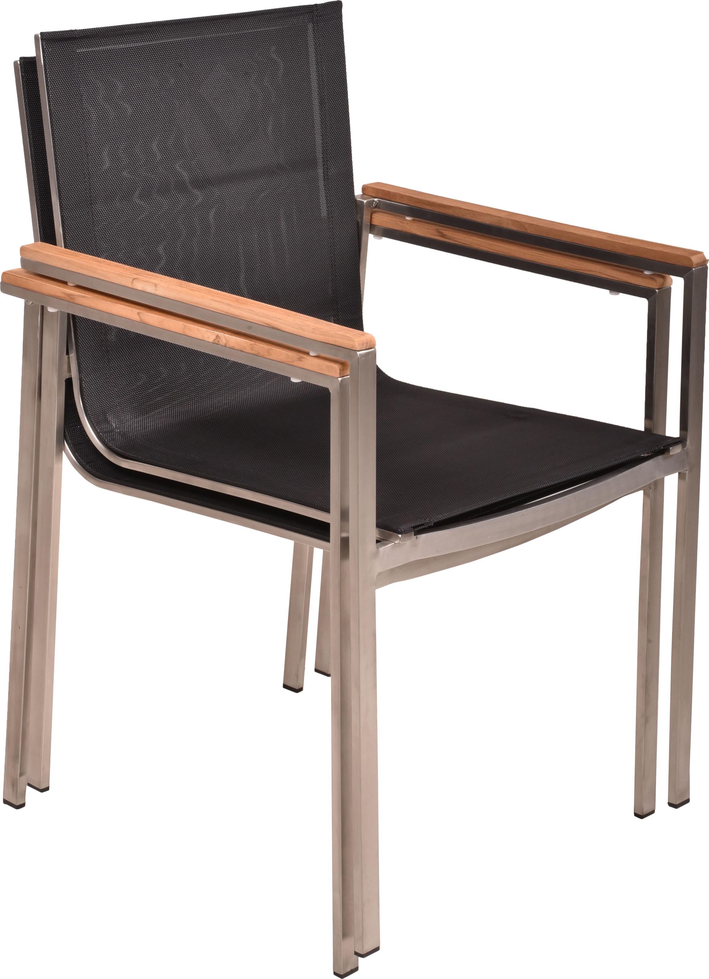 Garden Pleasure Garten-Essgruppe », Tischgruppe »DENVER««, (Set, 5 tlg.), 4 Stühle (stapelbar), Tisch LxB: 90x90 cm