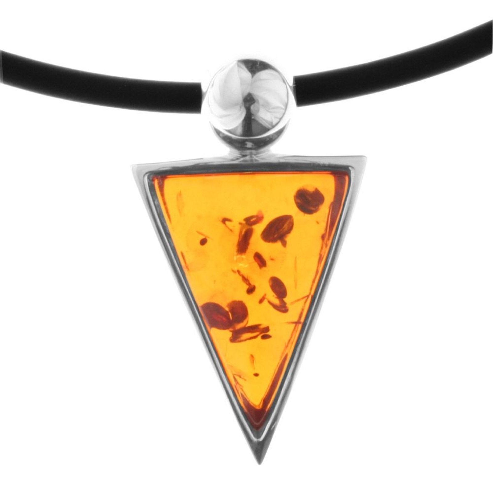 OSTSEE-SCHMUCK Damen Halsreif "Ostsee-Schmuck Halsreif mit Anhänger", 60cm, Silber 925 (Sterlingsilber), L: 42, silber, Silber 925 (Sterlingsilber),