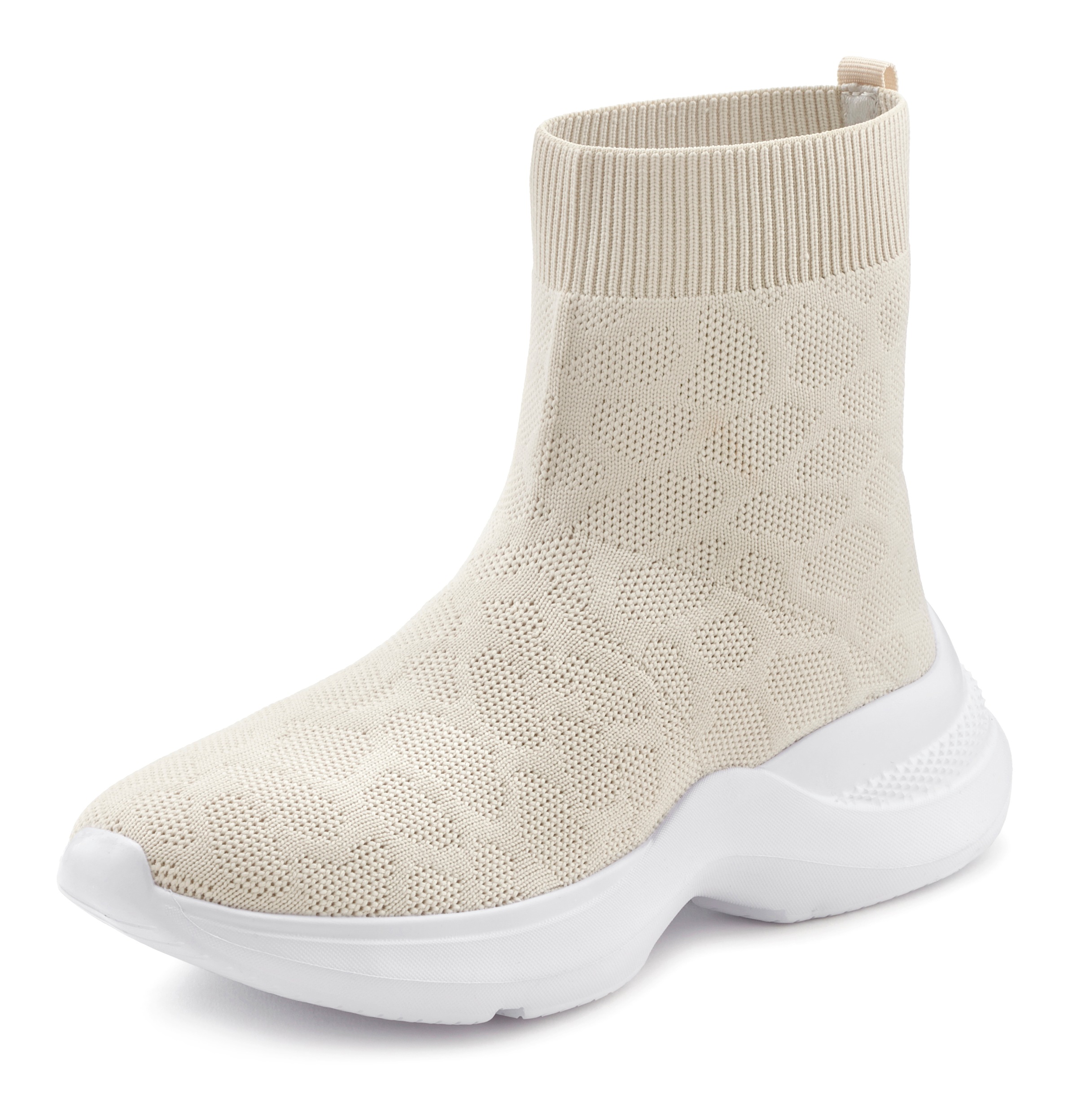 LASCANA Stiefelette "Sock Boot, Sneaker" elastisches Material, Slipper, Boo günstig online kaufen