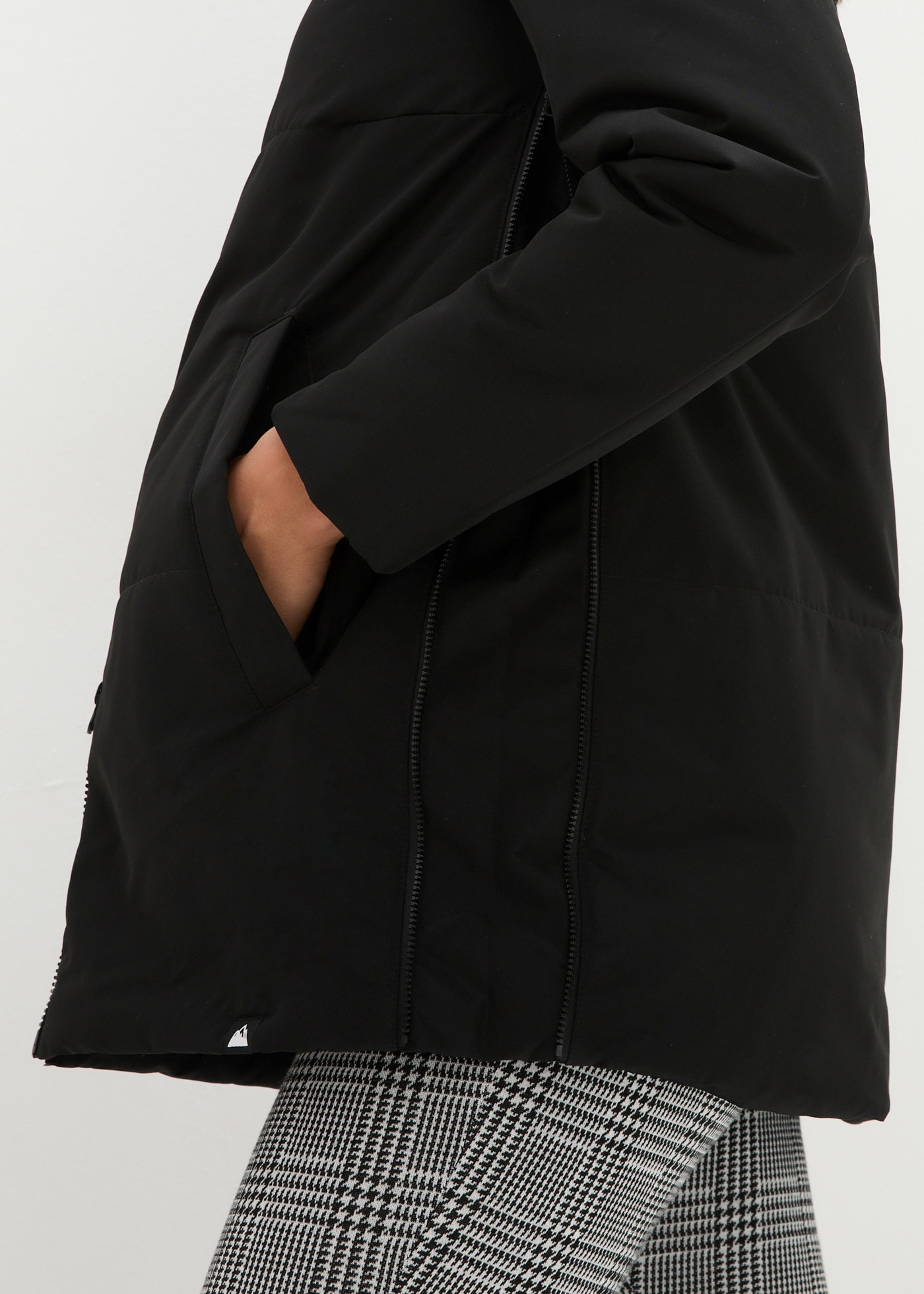 bonprix Umstandsjacke mit Kapuze Wattierte Winterjacke mit 3-in-1 Umstandsfunktion, mit Kapuze