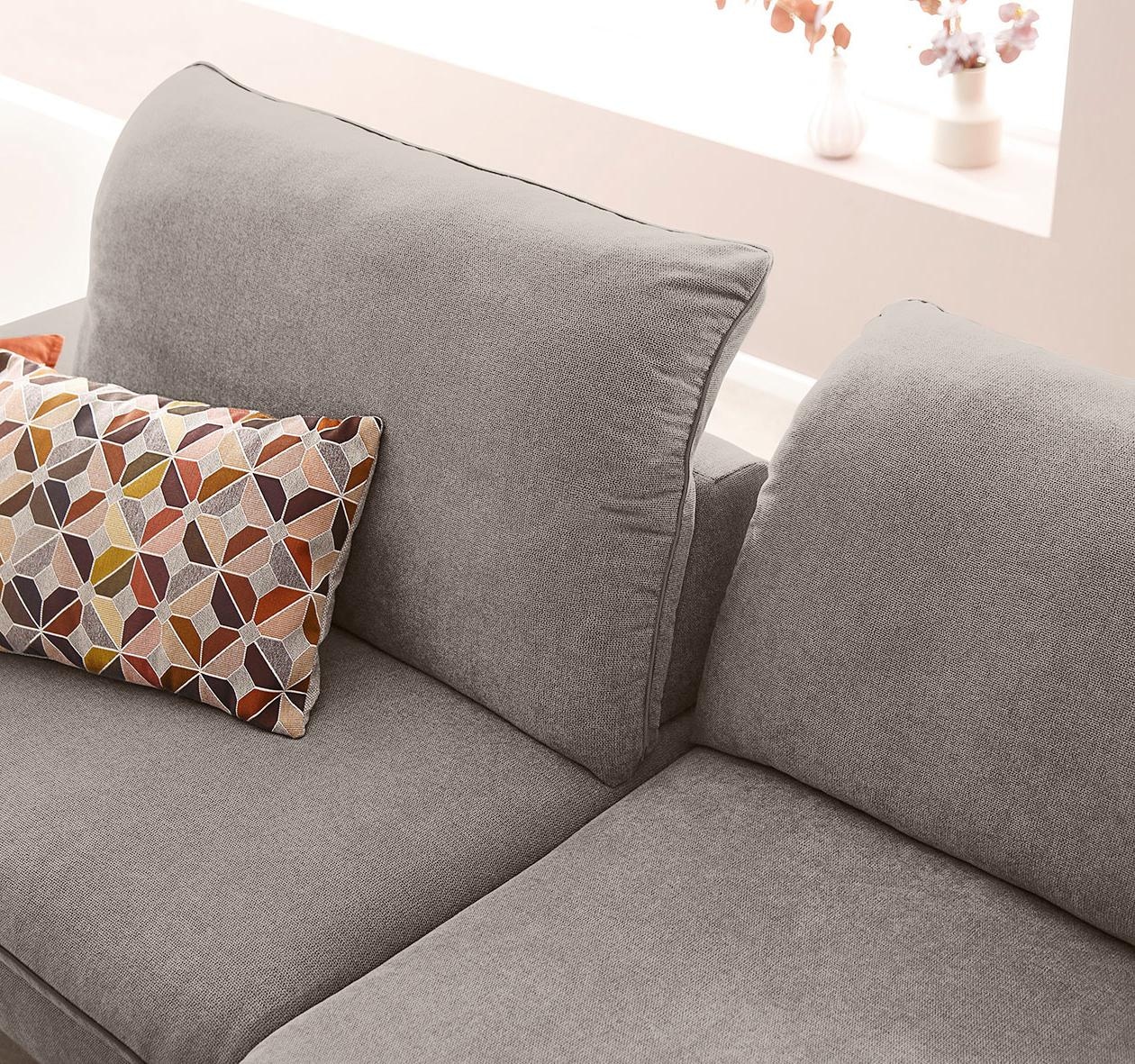 W.SCHILLIG Ecksofa »enjoy&MORE, Designsofa, elegant und bequem, L-Form«, Sitztiefenverstellung, Füße bronze pulverbeschichtet, Breite 294 cm