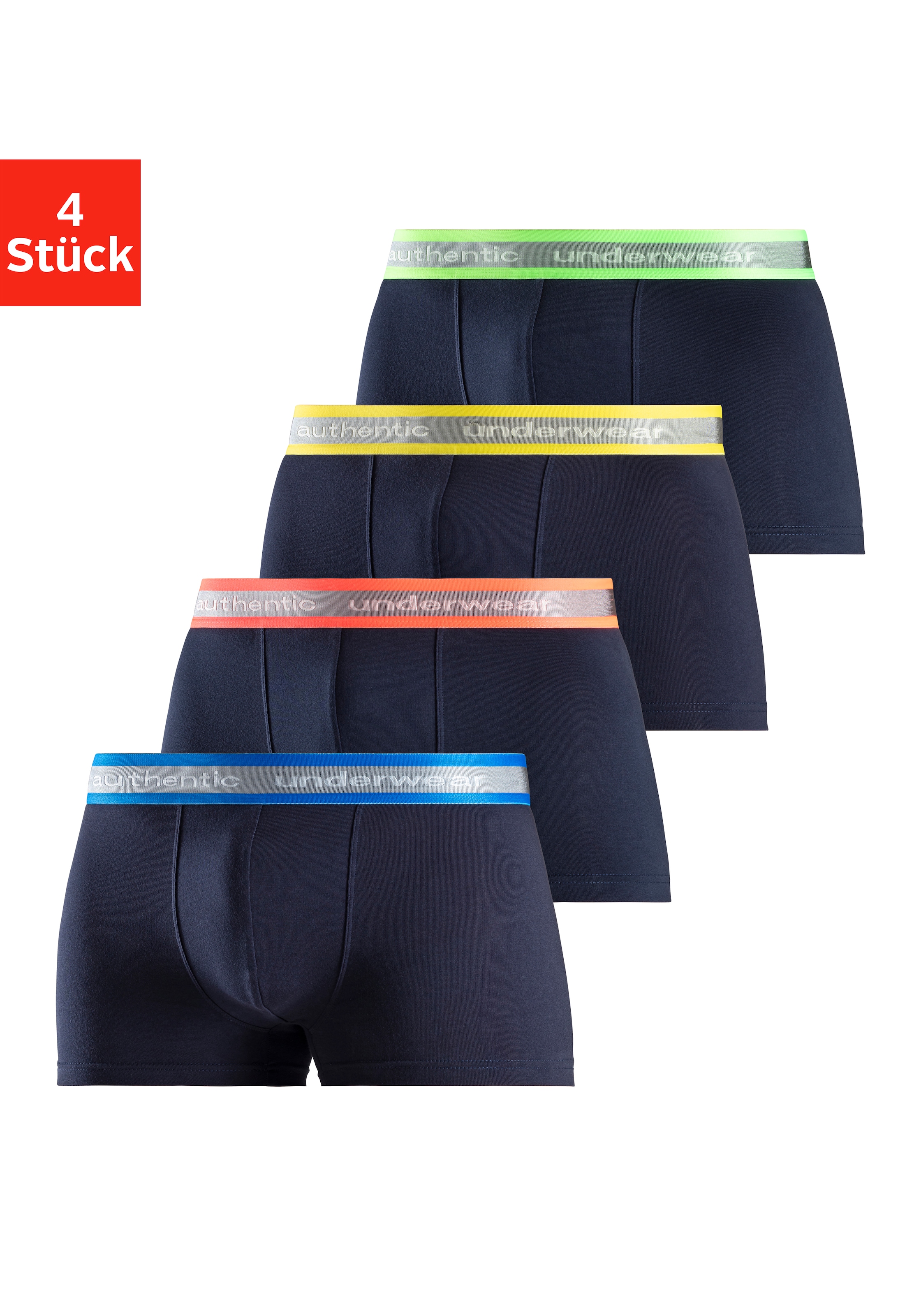 AUTHENTIC LE JOGGER Kelnaitės šortukai (Packung 4 St. 4er-...