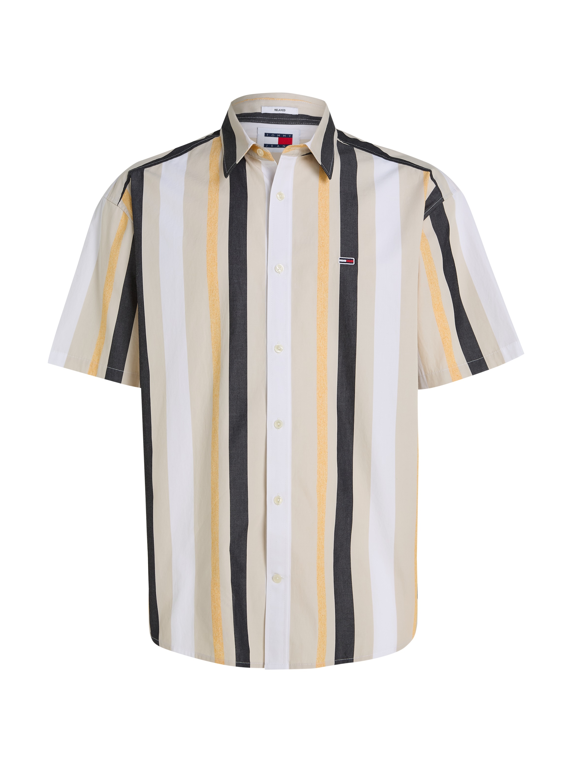 Tommy Jeans Kurzarmhemd »TJM RLX STRIPES SHIRT« mit mehrfarbigen Streifen