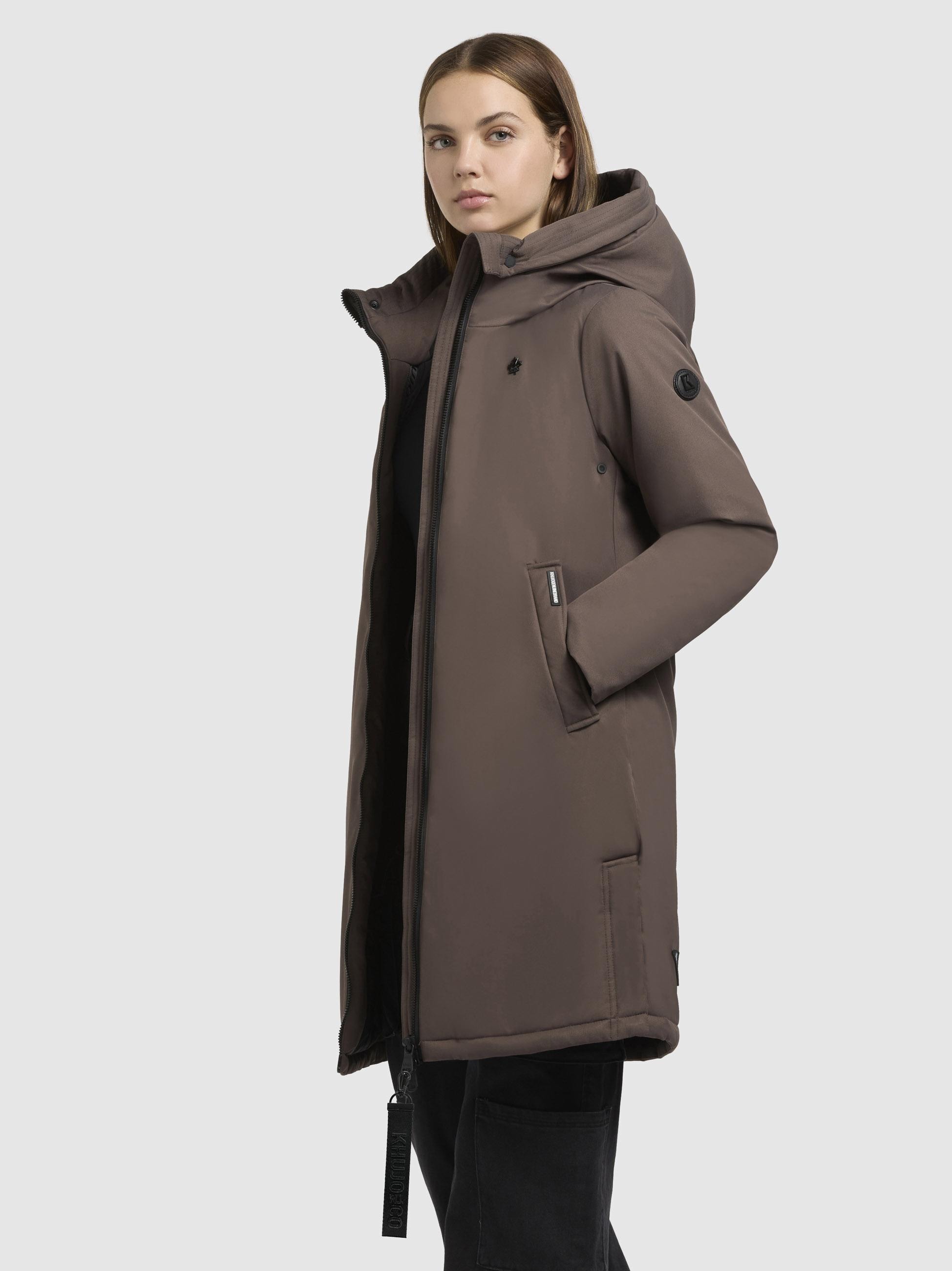 khujo Kurzmantel »Yaak3-YM«, urbaner Damen Parka mit gestepptem Innenfutter