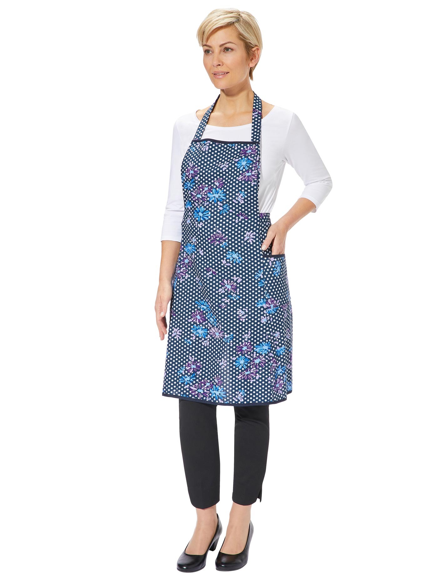 Latzschürze aus reiner Baumwolle