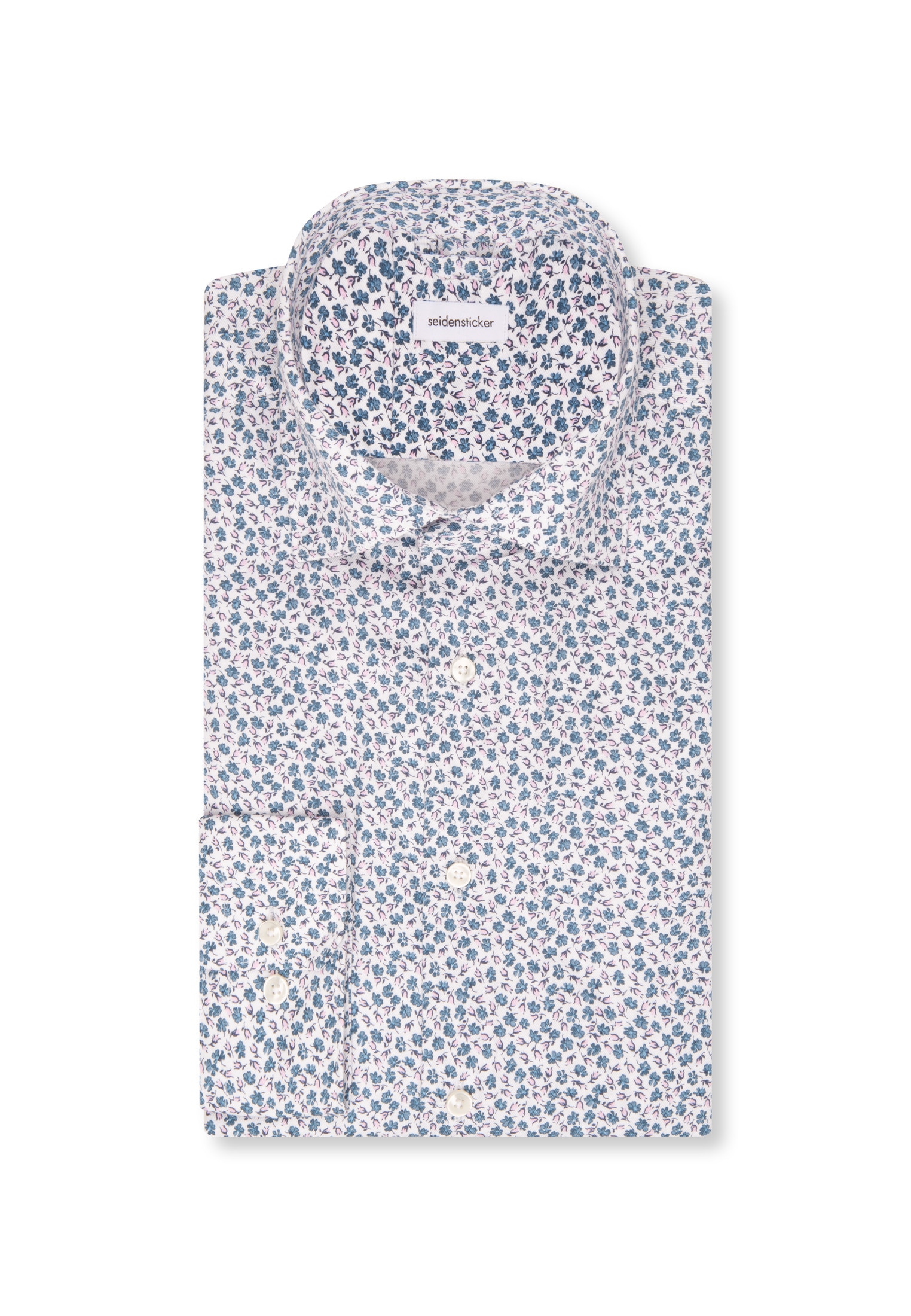 seidensticker Businesshemd »Slim« Slim 1/1 Kentkragen Floral