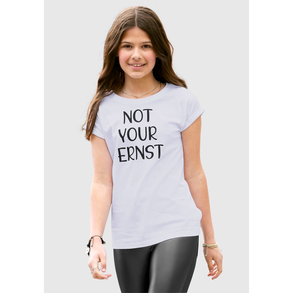 KIDSWORLD T-Shirt »NOT YOUR ERNST«