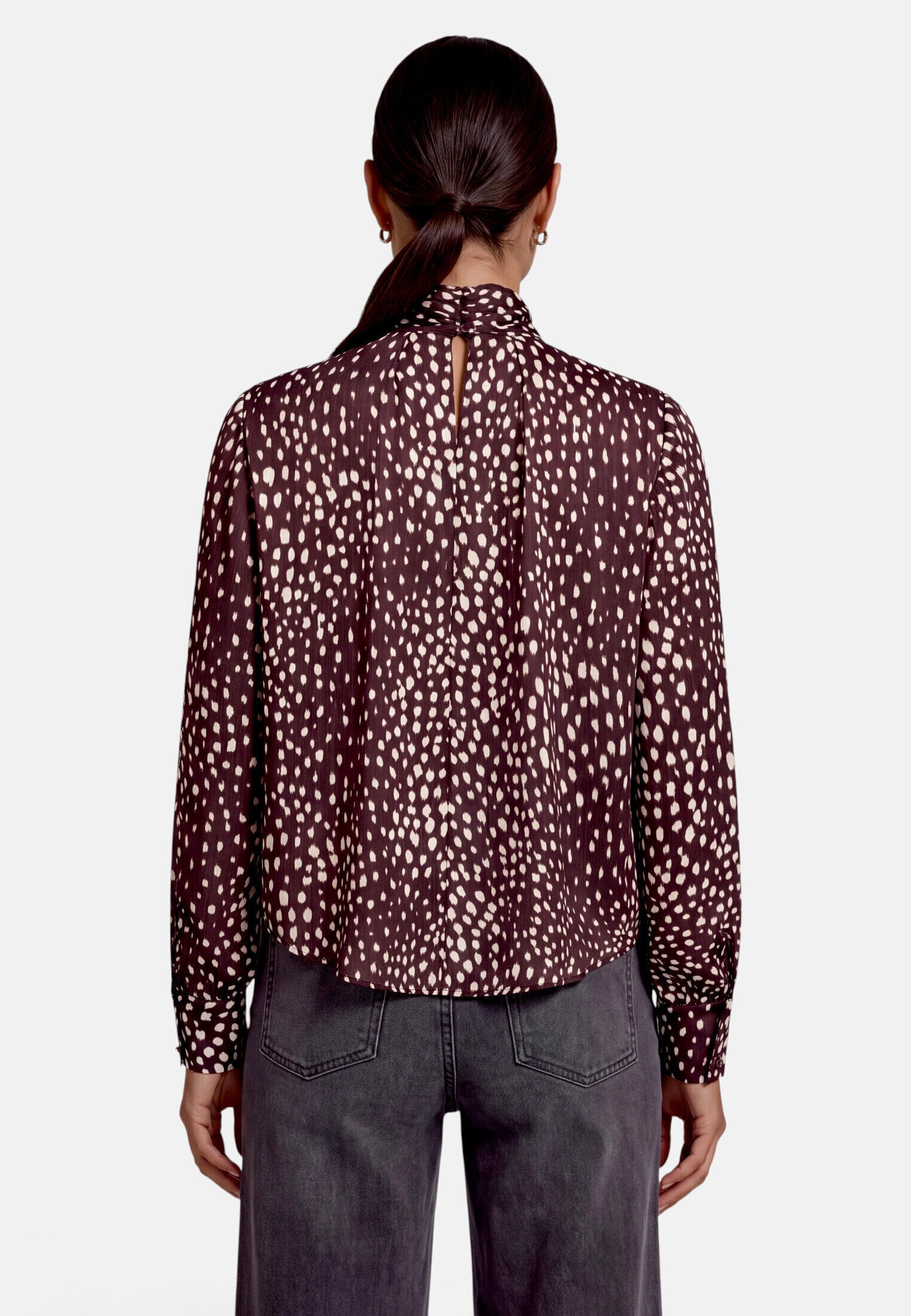 Zero Satinbluse »Damen mit Animalprint«
