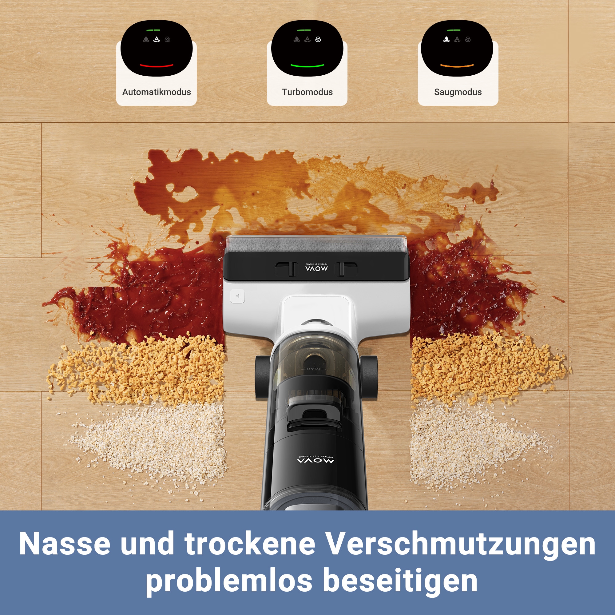 Mova Nass-Trocken-Sauger »Mova K20«, intelligente Schmutzerkennung und Saugkraftanpassung