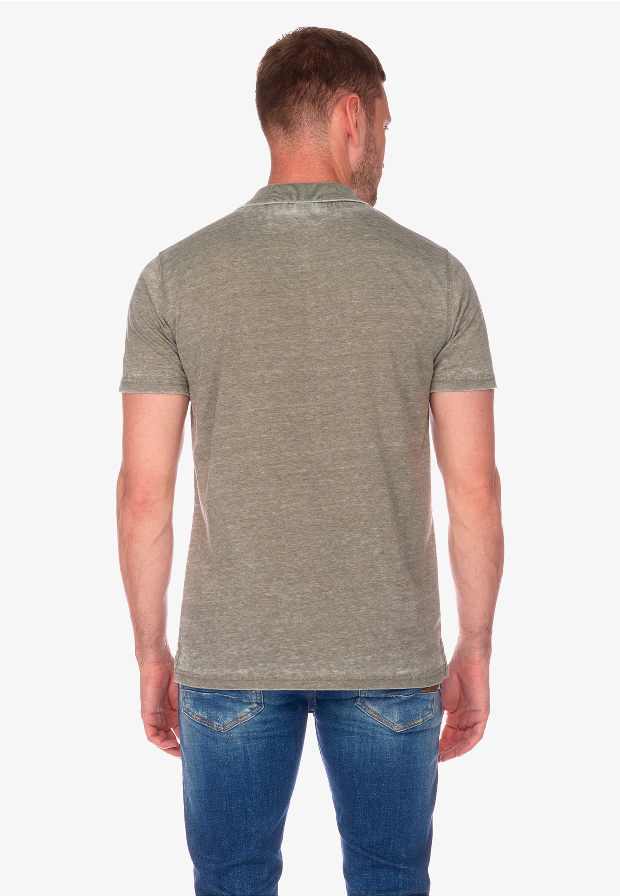 Le Temps Des Cerises Poloshirt »BRETY«, mit meliertem Design