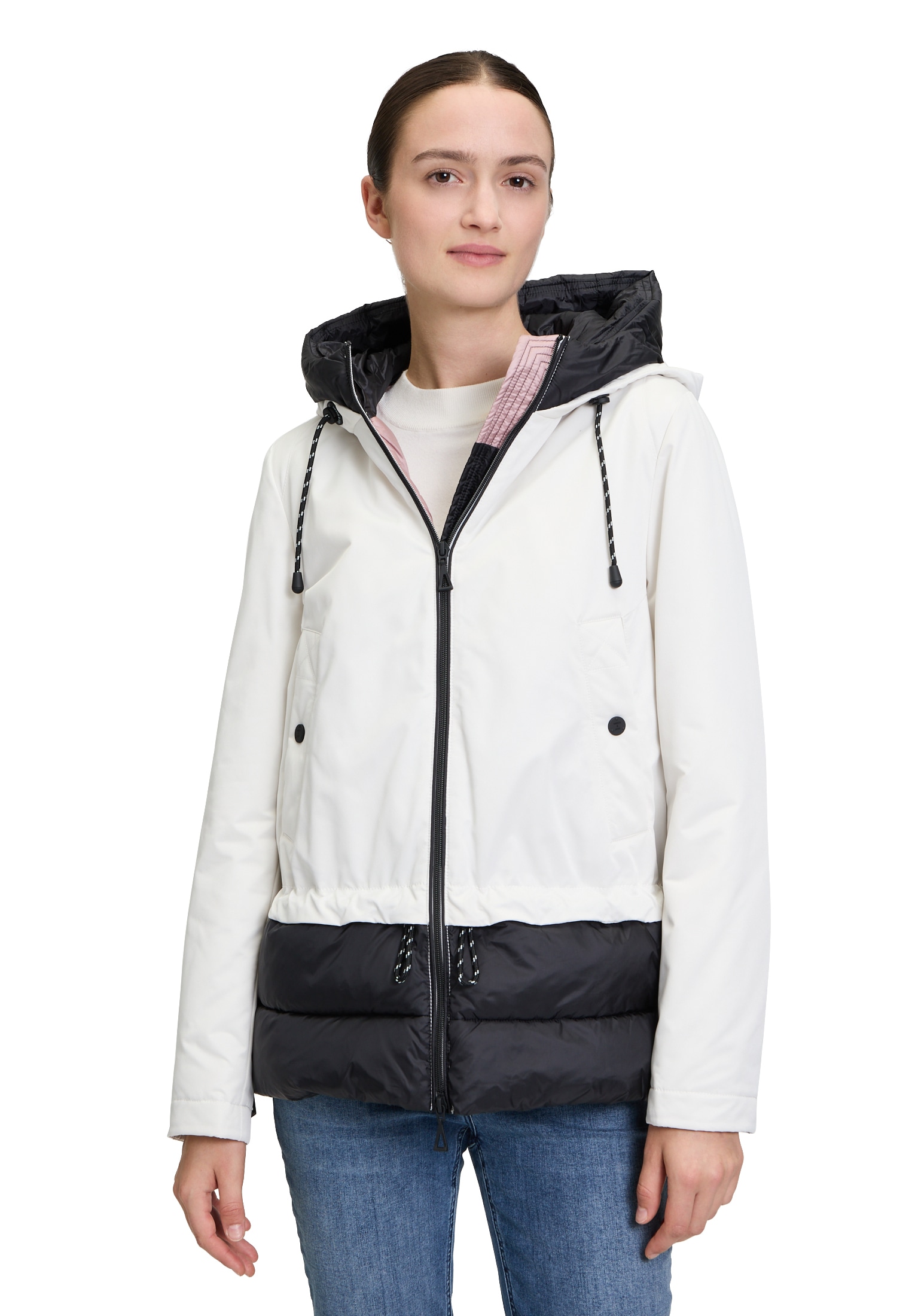 Amber & June Winterjacke "Amber & June Damen Winterjacke mit Kapuze", mit K günstig online kaufen