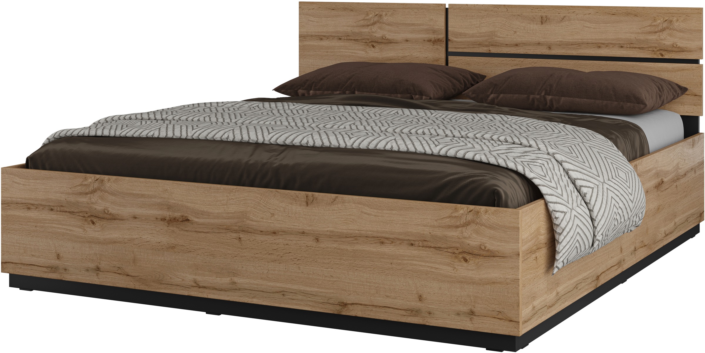 Home affaire Bettgestell "Cross, moderner Bettrahmen", Doppelbett in zwei G günstig online kaufen