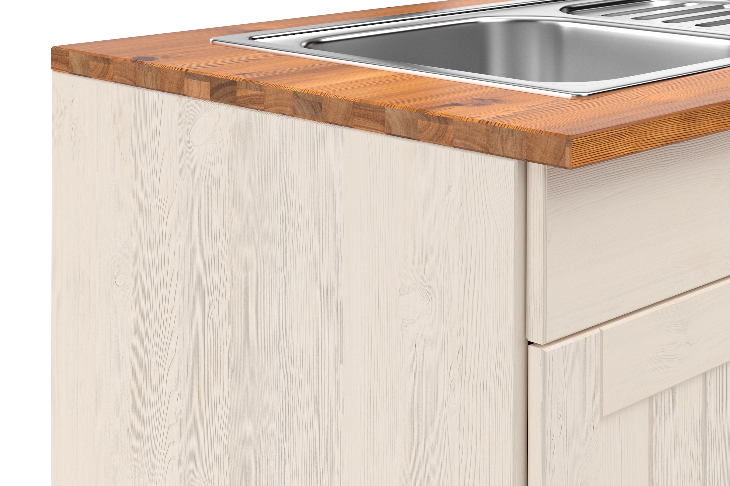 Home affaire Spülenschrank »Alby2«, Mit Metallgriffen, Breite 100 cm