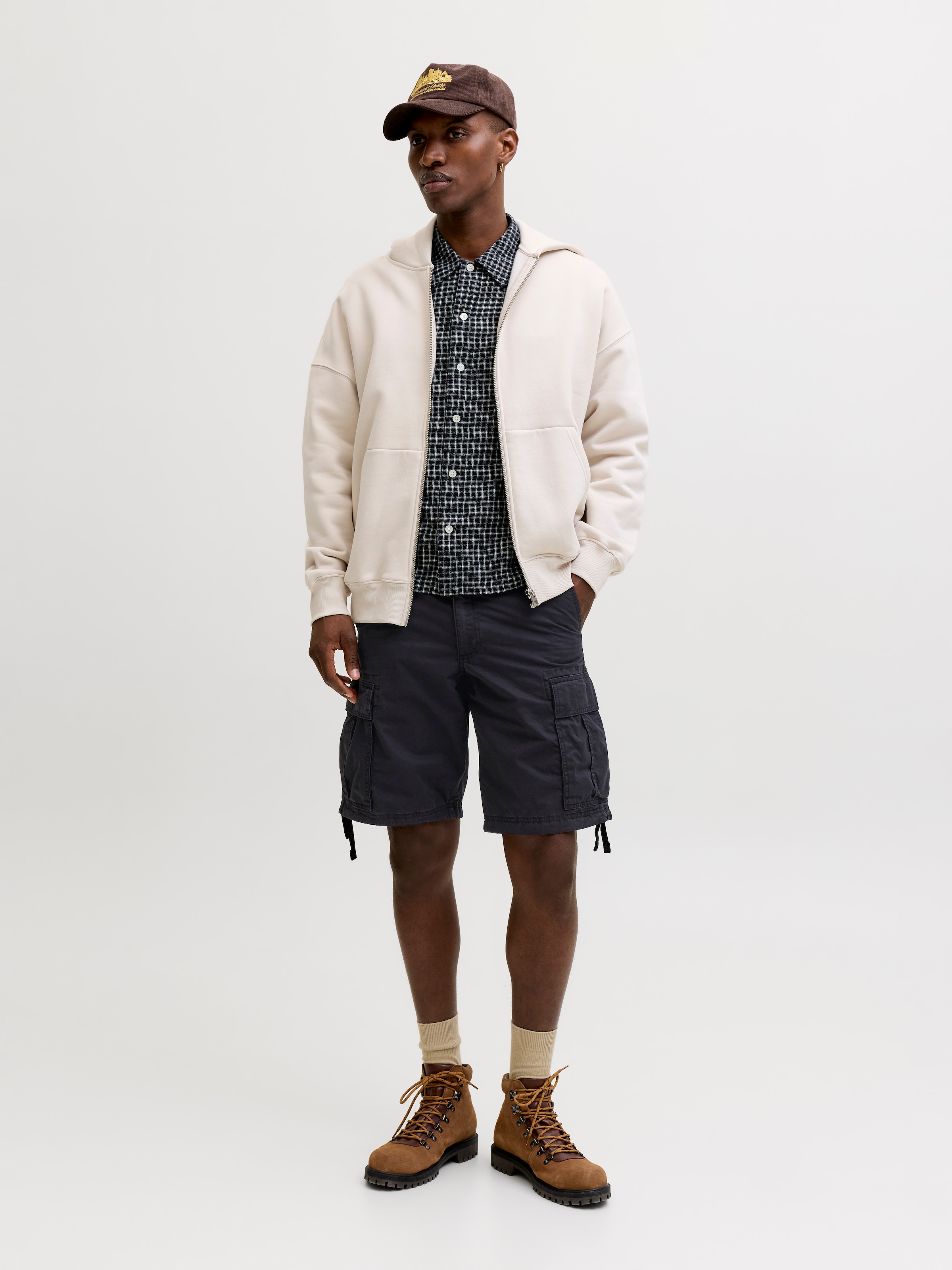 Jack & Jones Cargoshorts »JPSTCOLE FRANK CARGO SHORT MID SN«  mit Cargotaschen