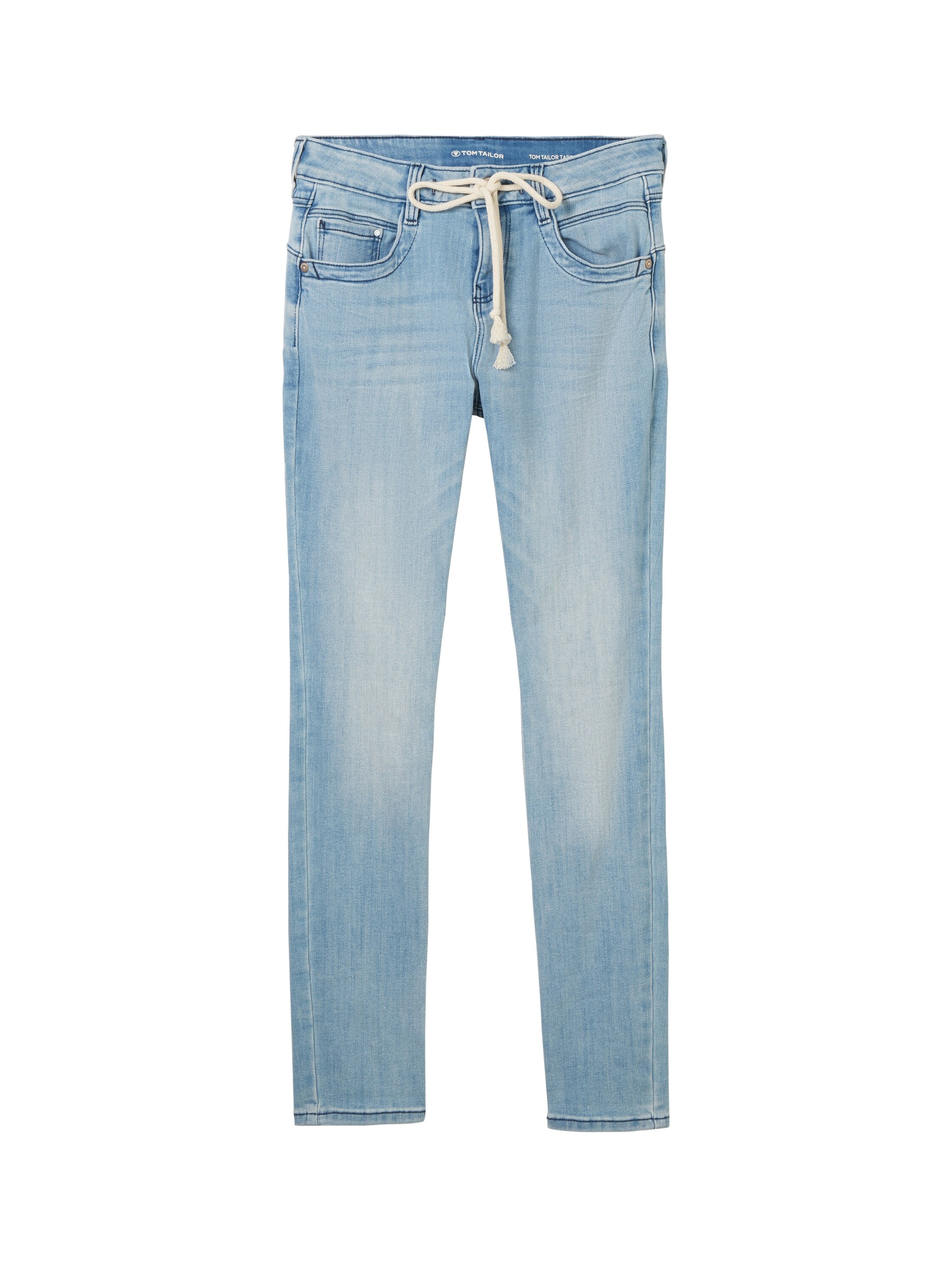 TOM TAILOR 5-Pocket-Jeans »Tapered Relaxed«, mit Kordel am Bund