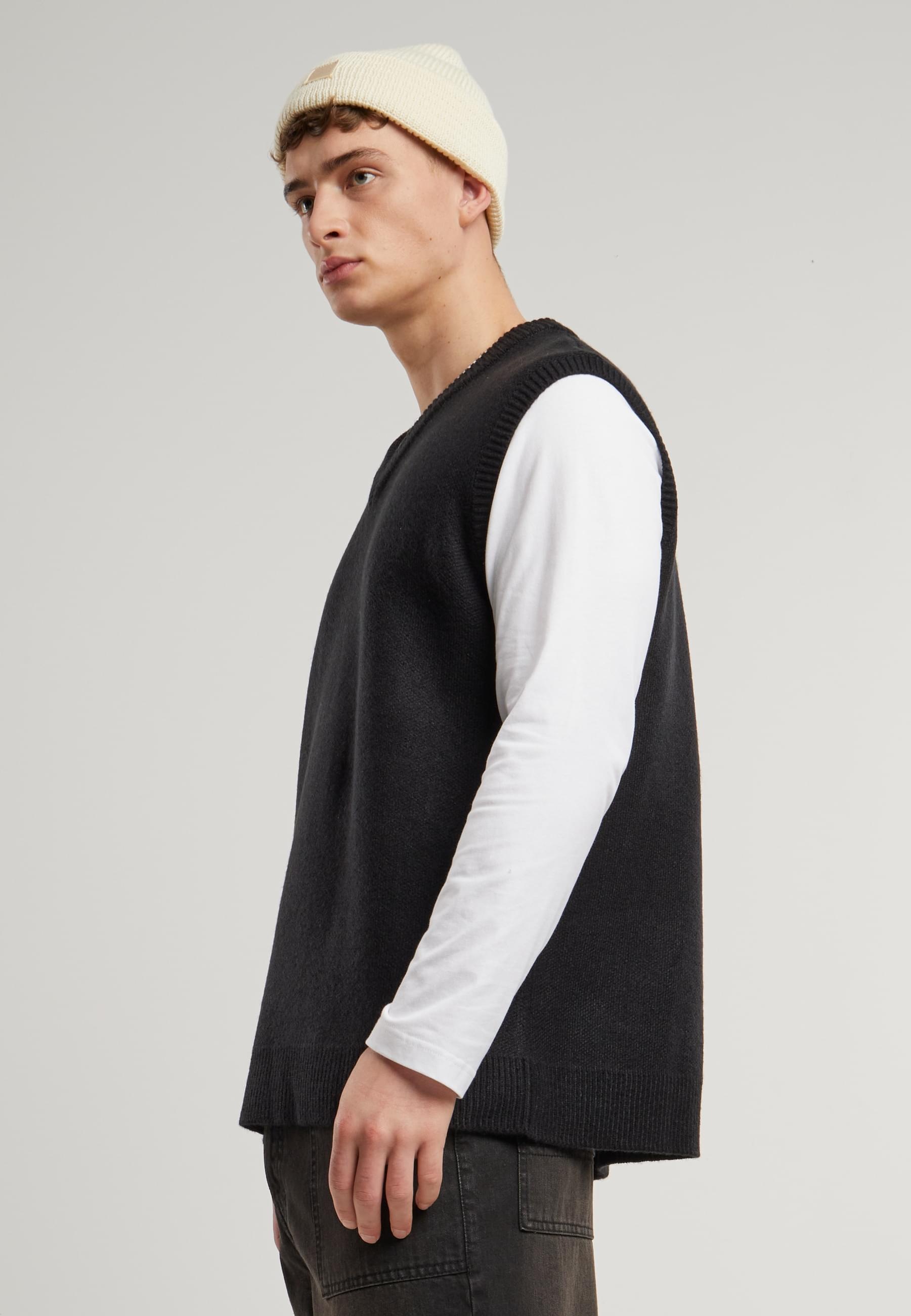 URBAN CLASSICS Steppweste »Urban Classics Knitted Vest«, (1 tlg.)