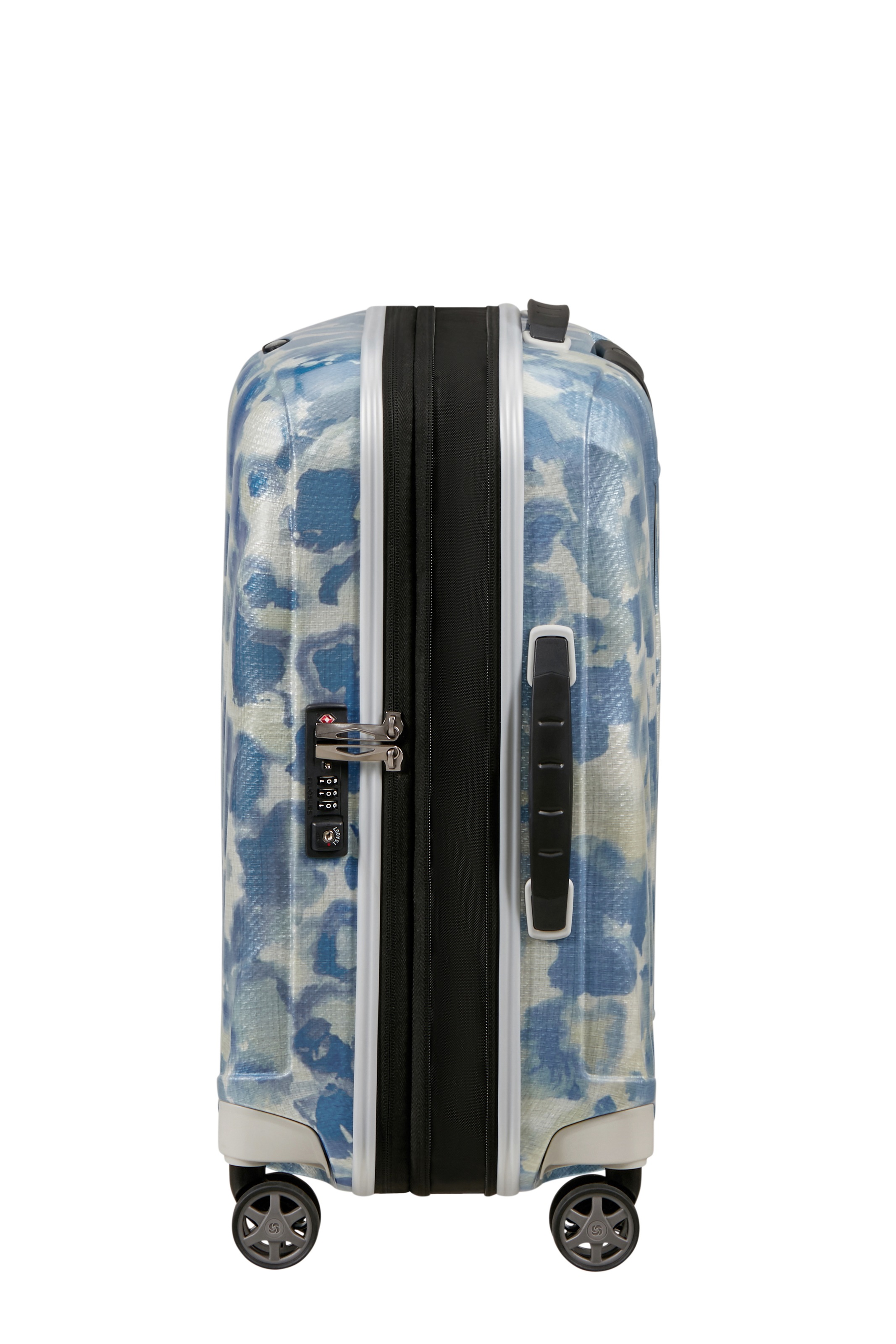Samsonite Hartschalen-Trolley »SPINNER« 36 l Farbedition "Drifted Clouds", Curv-Material, mind. 95% recyceltes PET